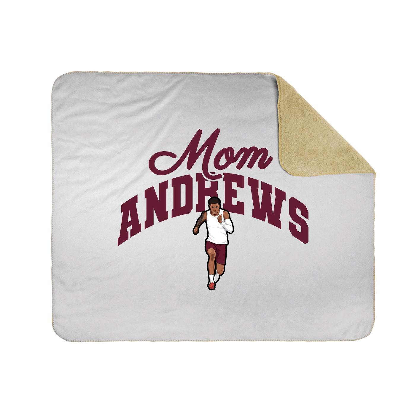 Throw Blanket — Mothers Day Arch in White
