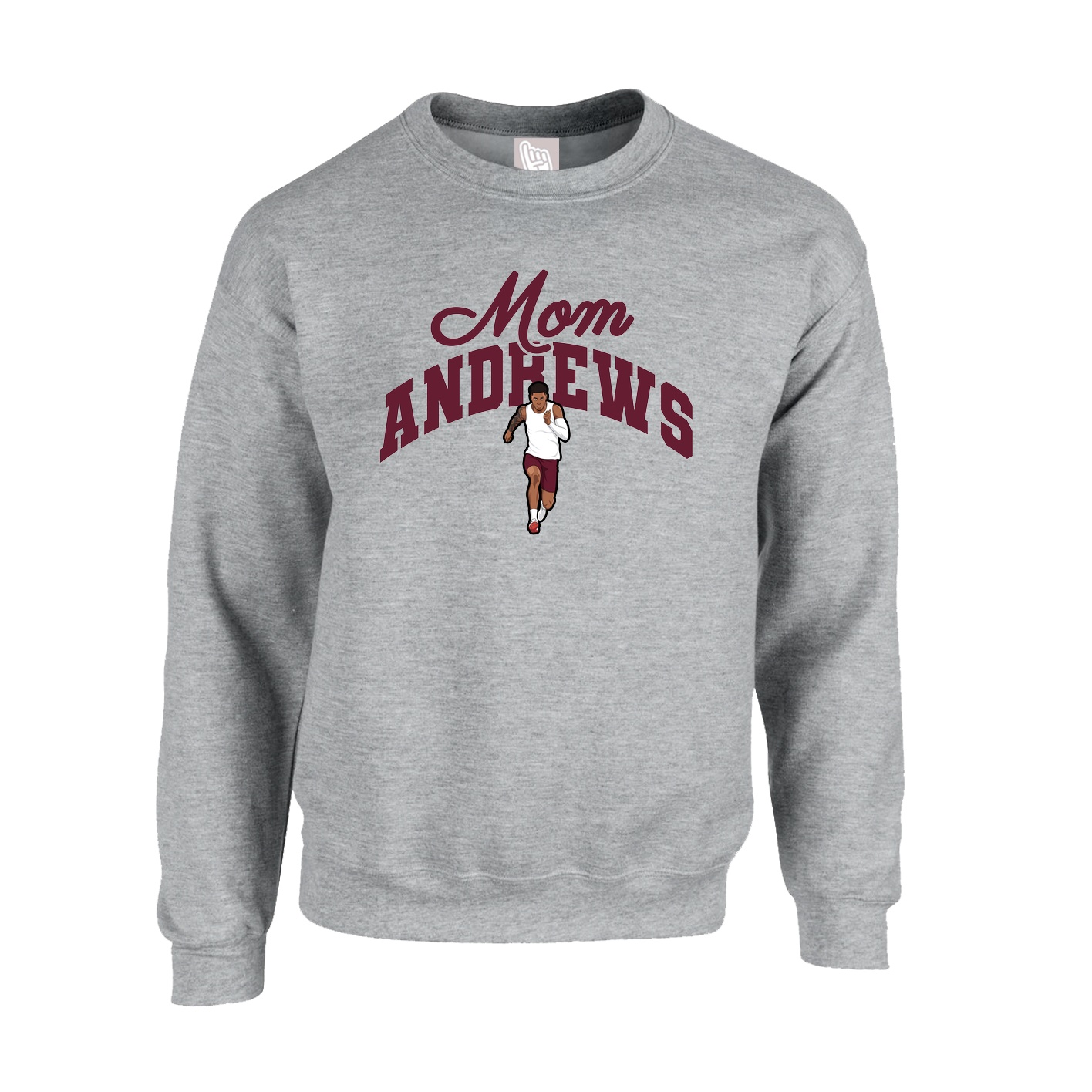 Fleece Crew — Mothers Day Arch in Grey