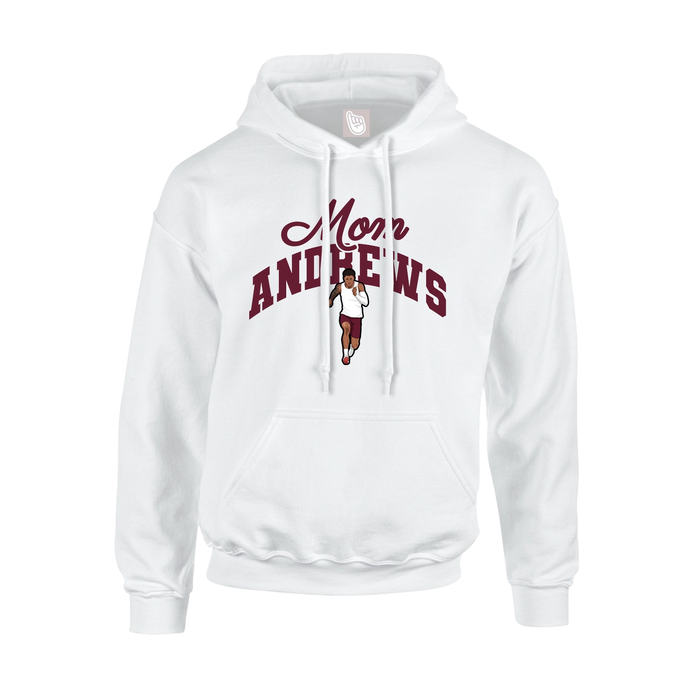 Youth Hoodie — Mothers Day Arch in White