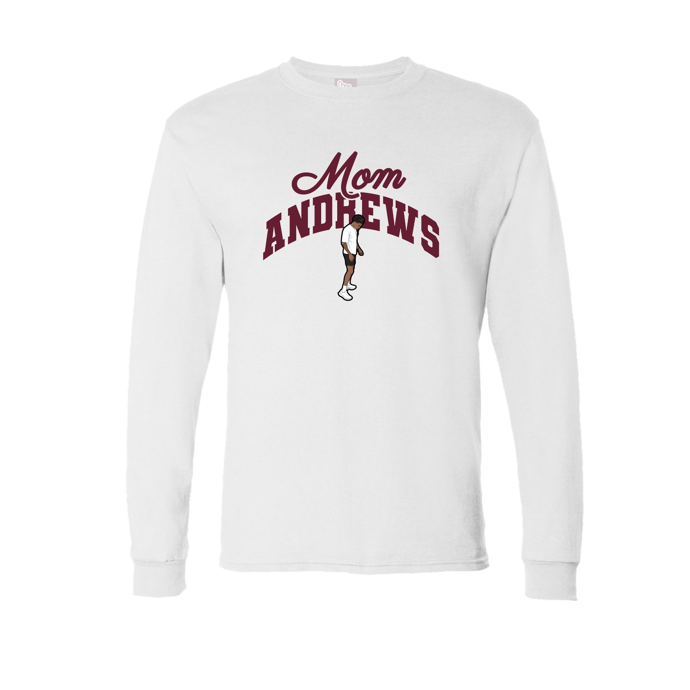 Long Sleeve Tee — Mothers Day Arch in White