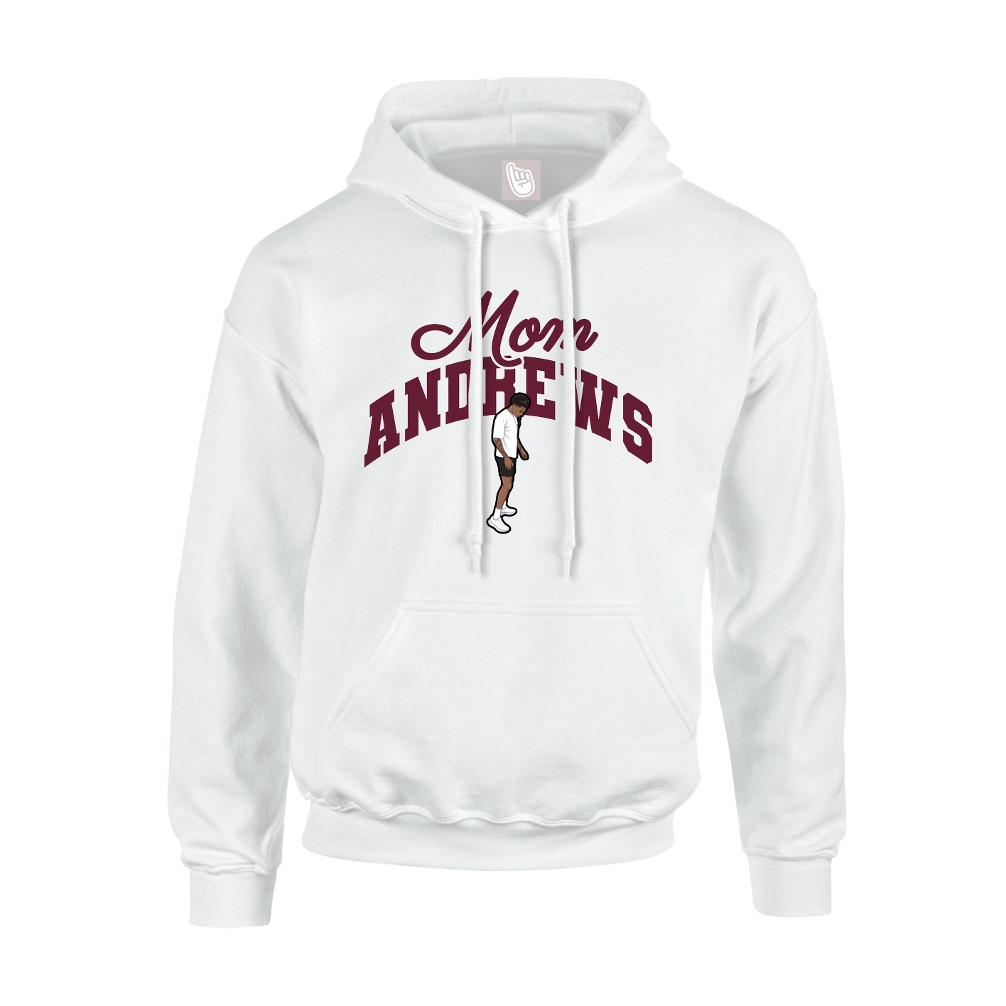 Youth Hoodie — Mothers Day Arch in White