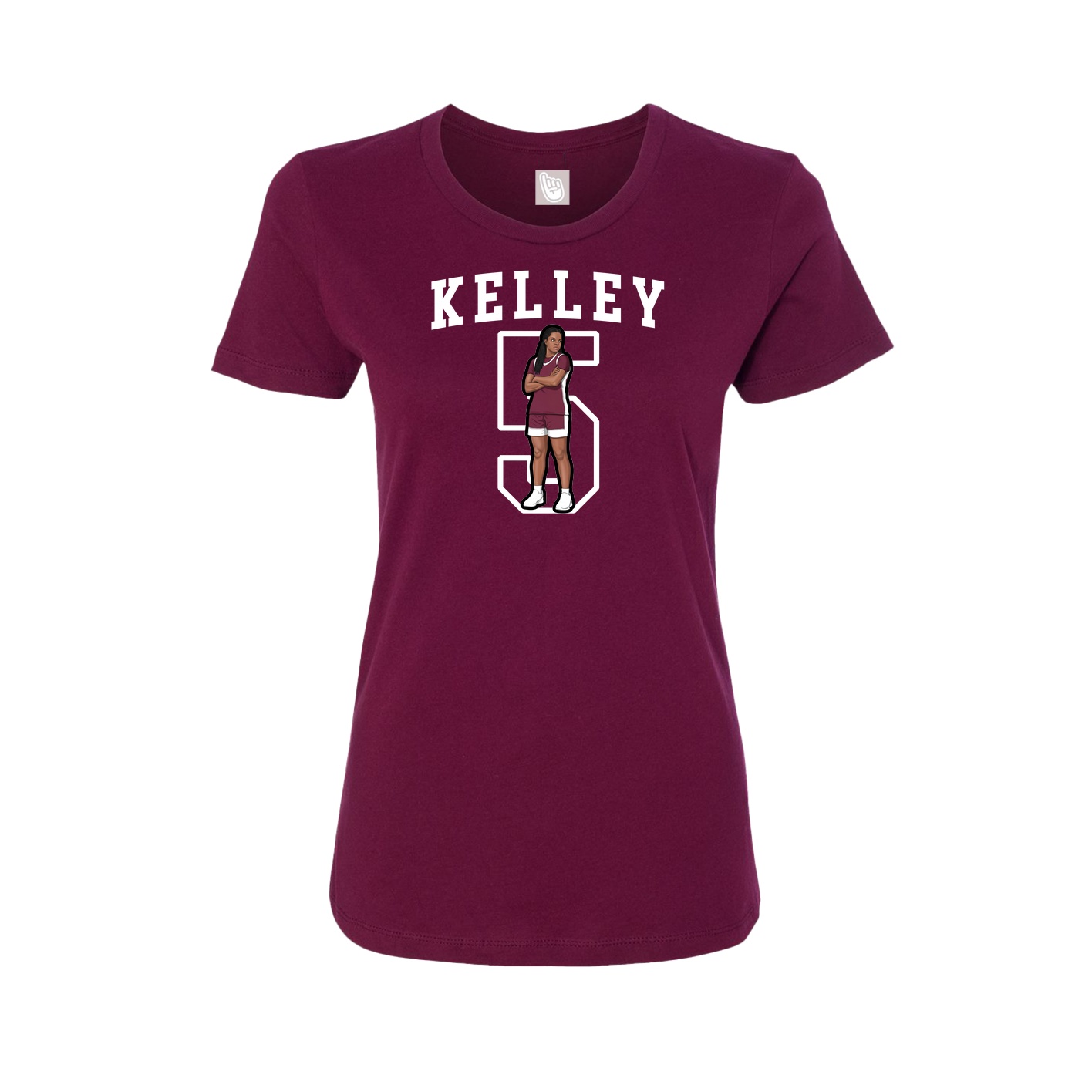 Fitted Women's Tee — Shirsey in Maroon