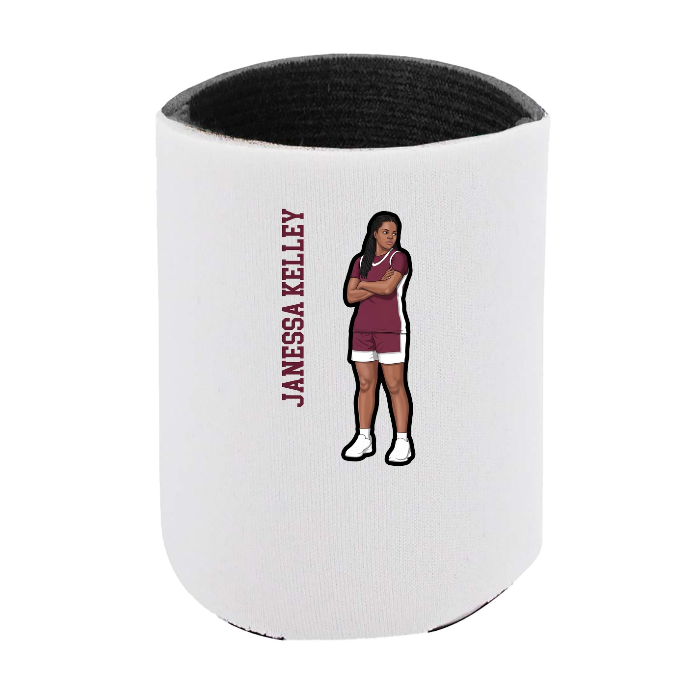 Can Holder — Name Vertical in White
