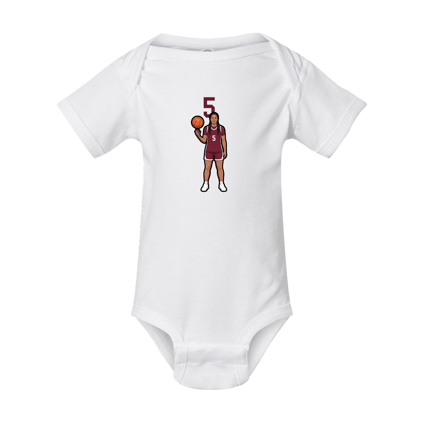 Baby Onesie — Number Top in White
