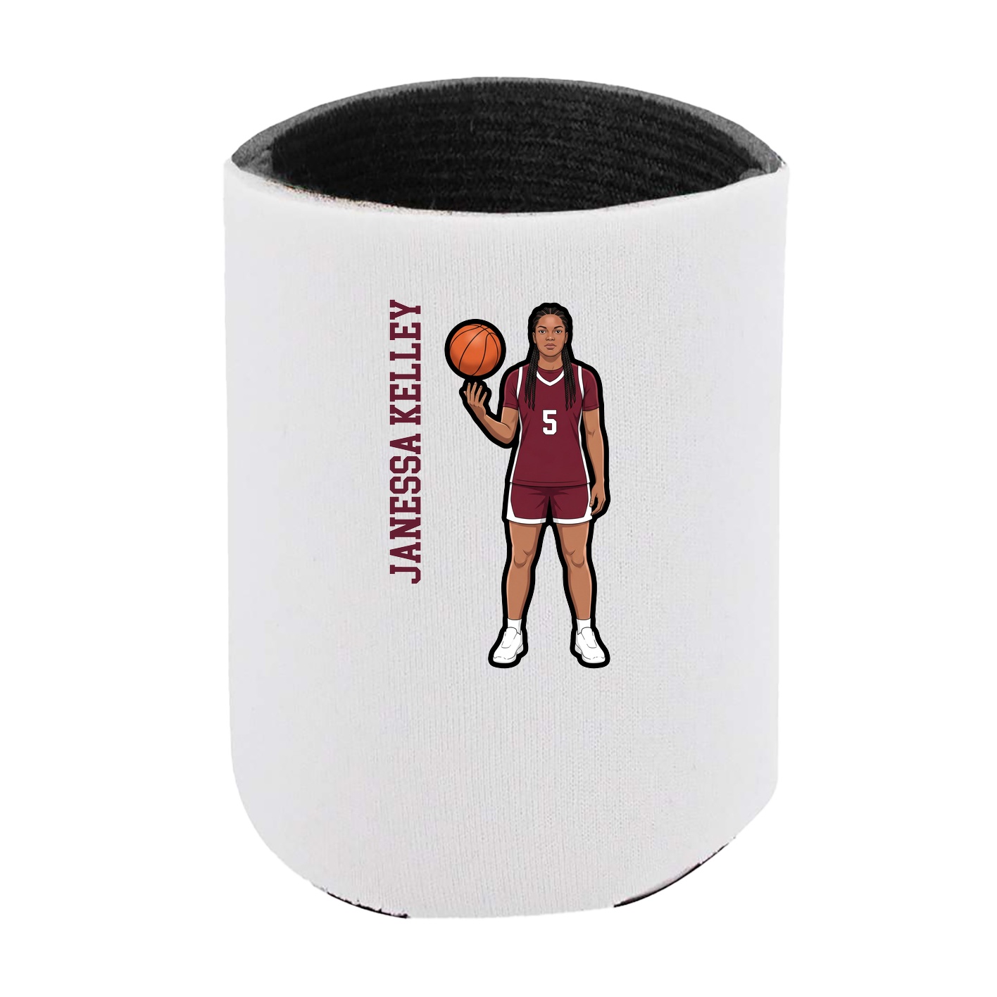 Can Holder — Name Vertical in White