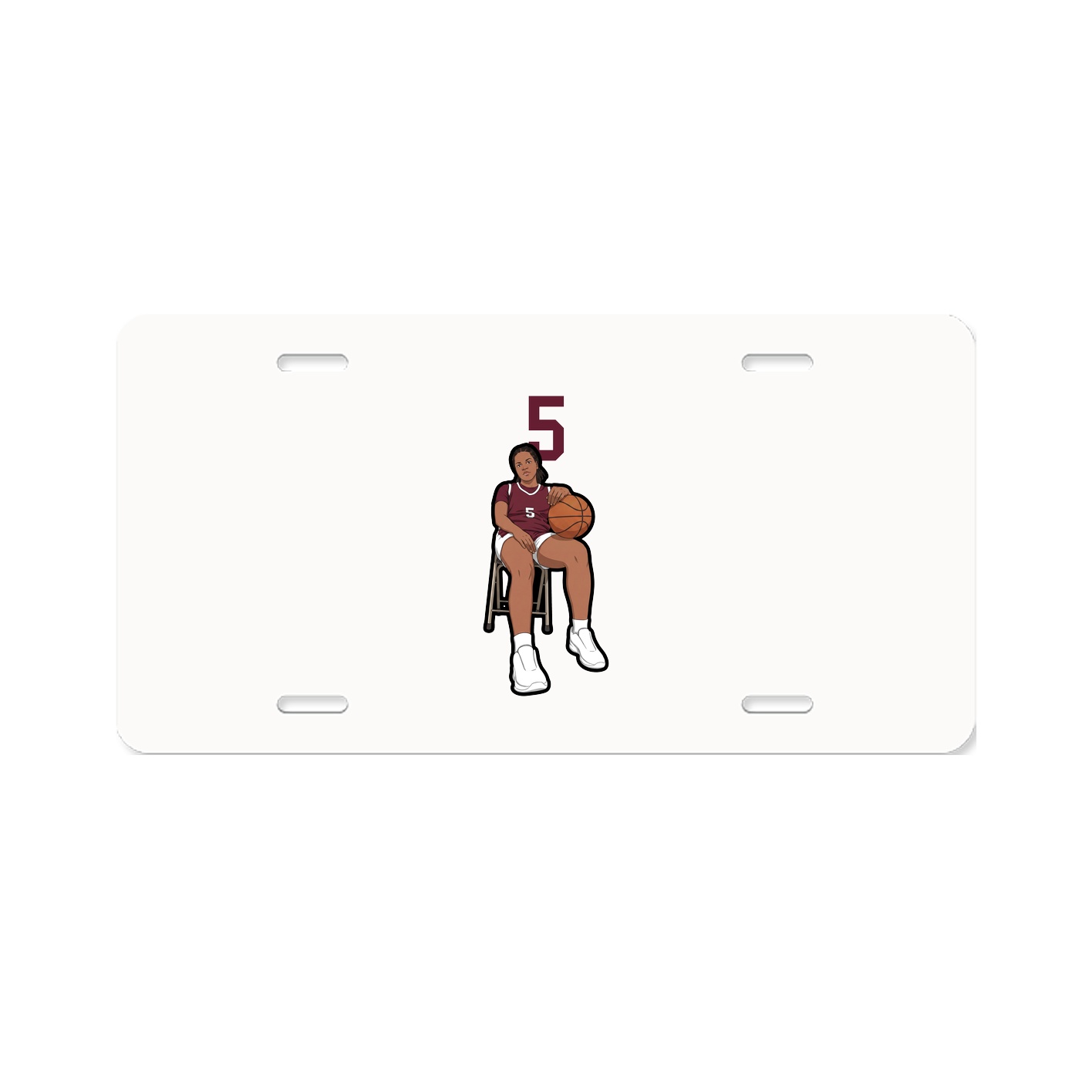 License Plate — Number Top in Classic