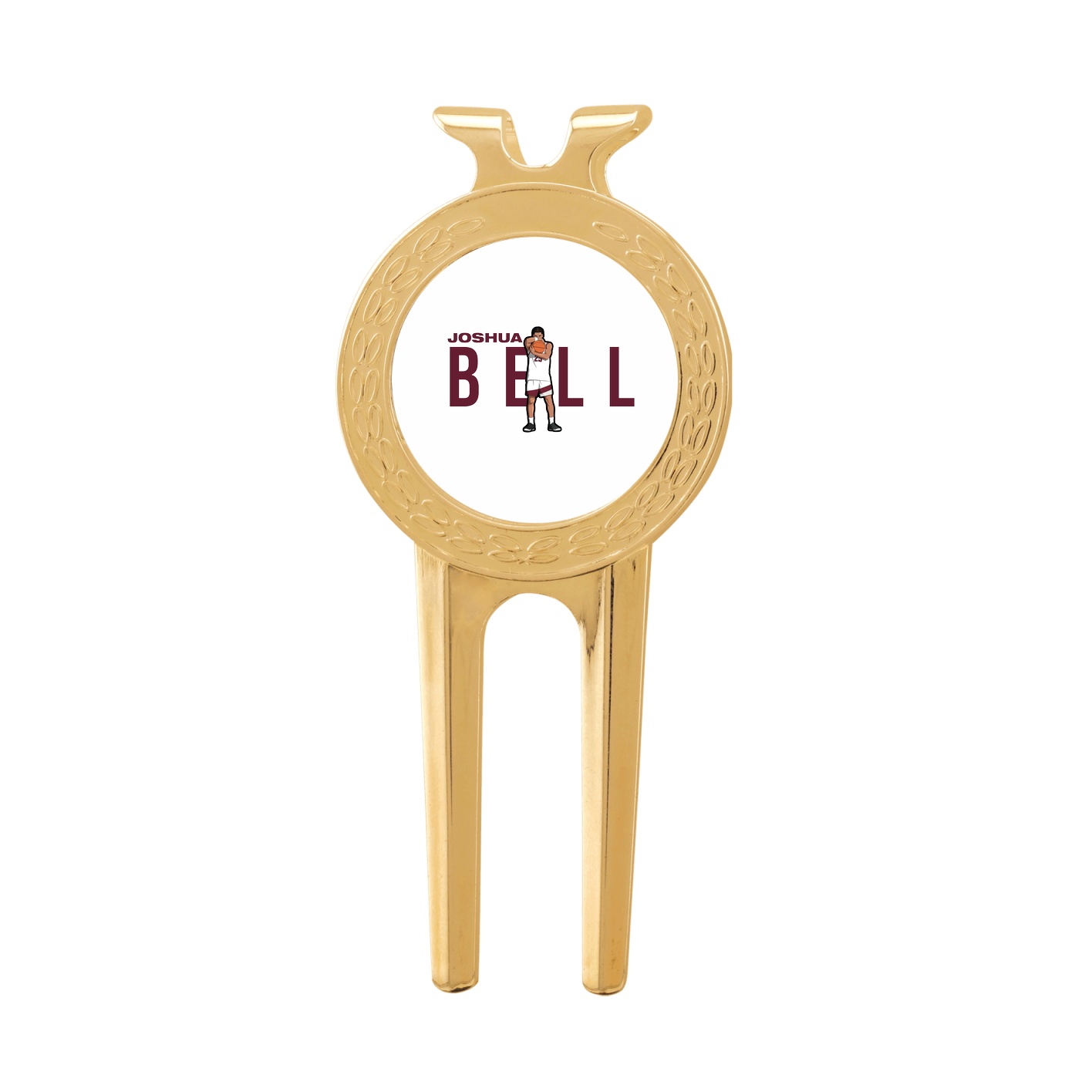 Divot Tool with Ball Marker — Player Name in Classic