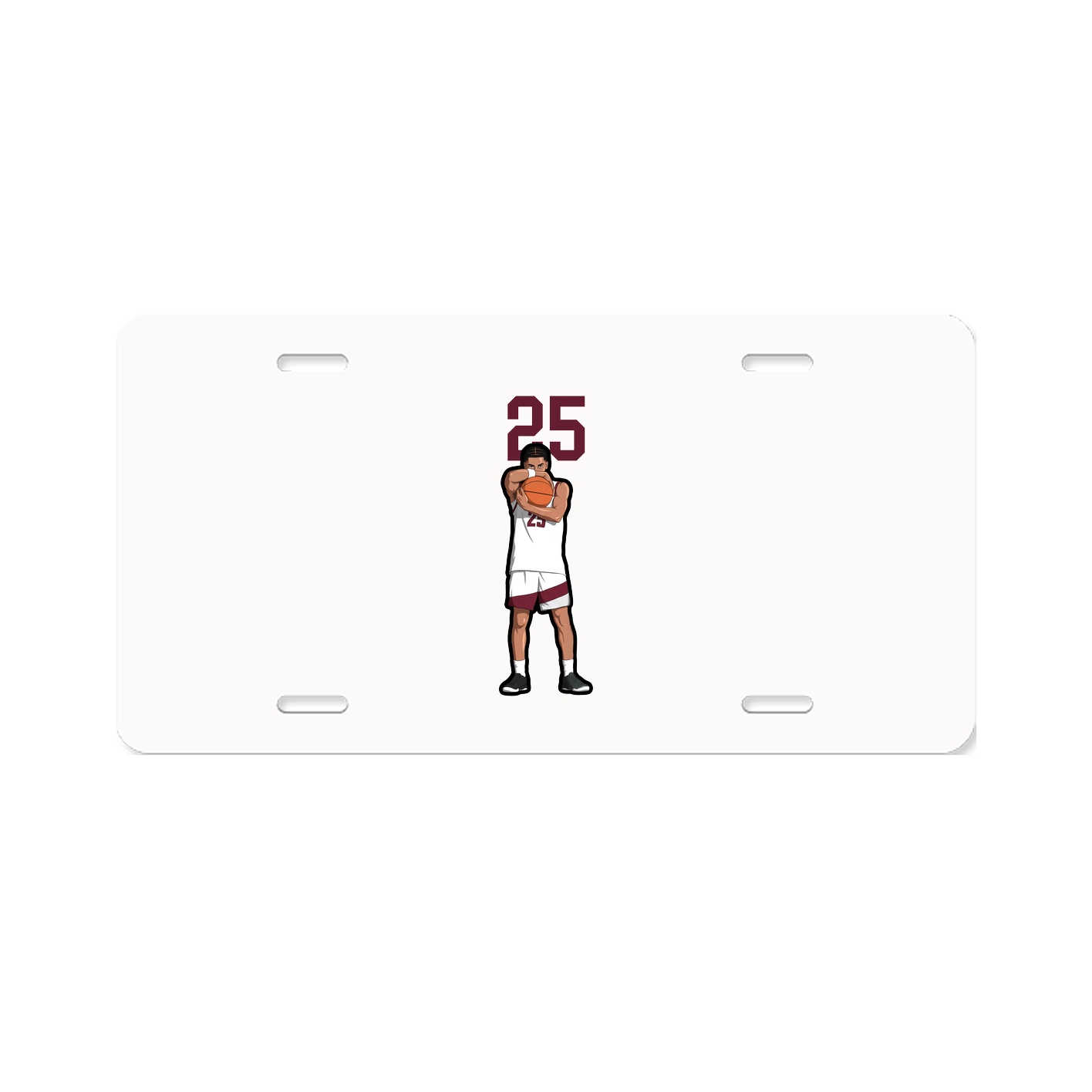 License Plate — Number Top in Classic