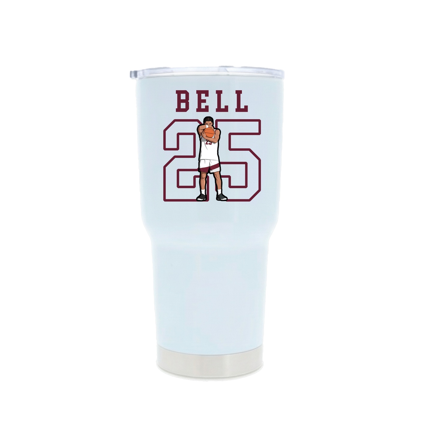 30oz Stainless Steel Tumbler — Shirsey in White