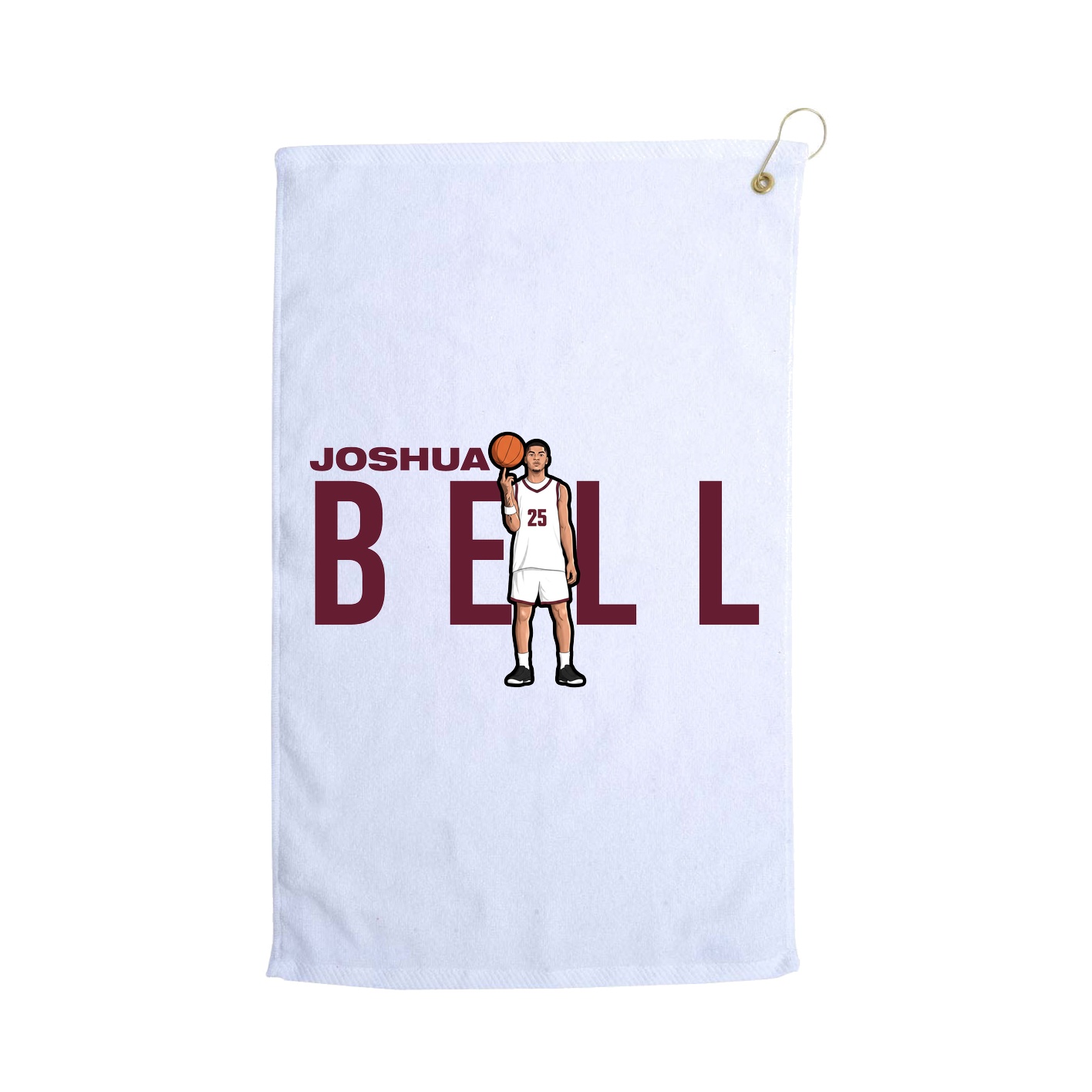 Golf Towel — Player Name in White