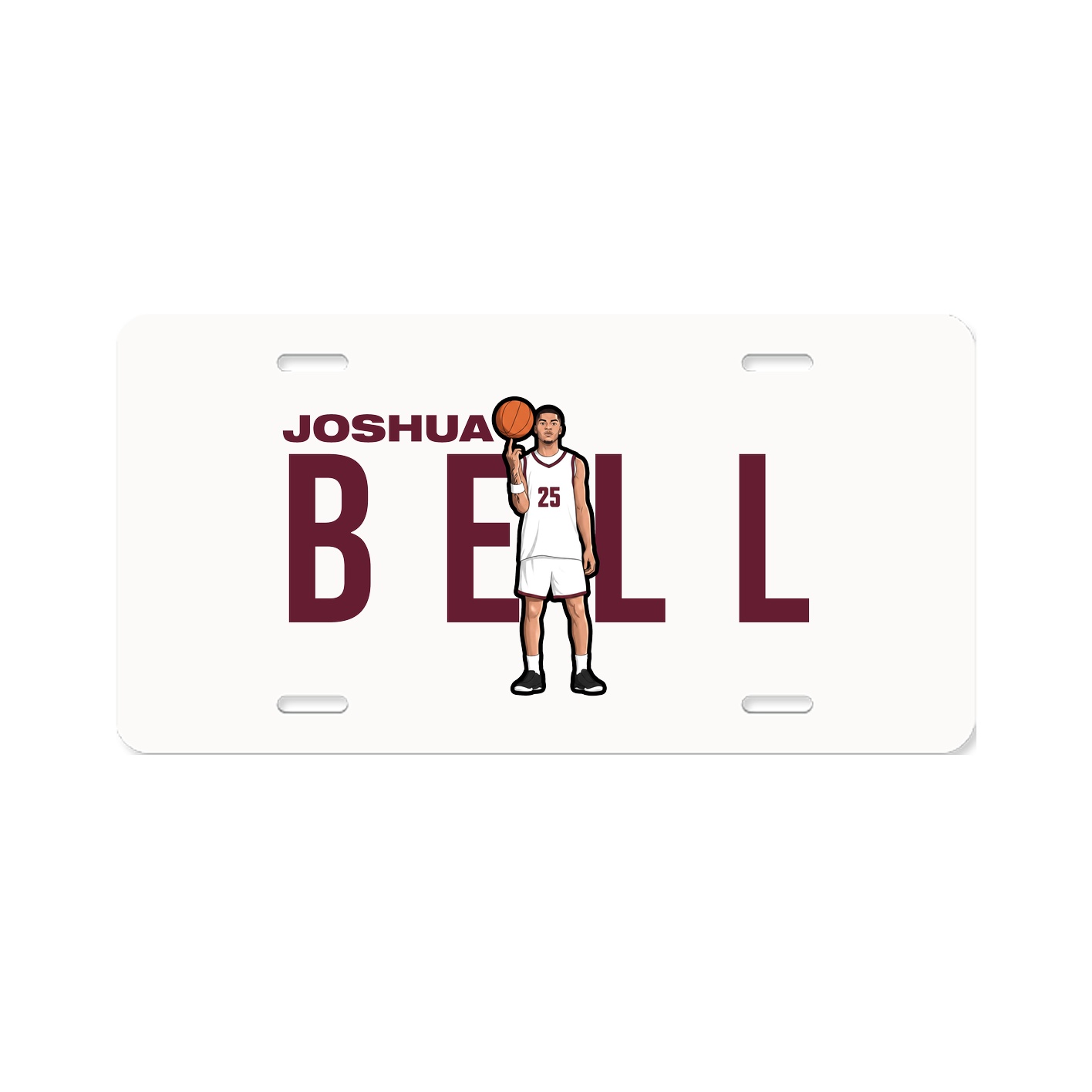 License Plate — Player Name in Classic