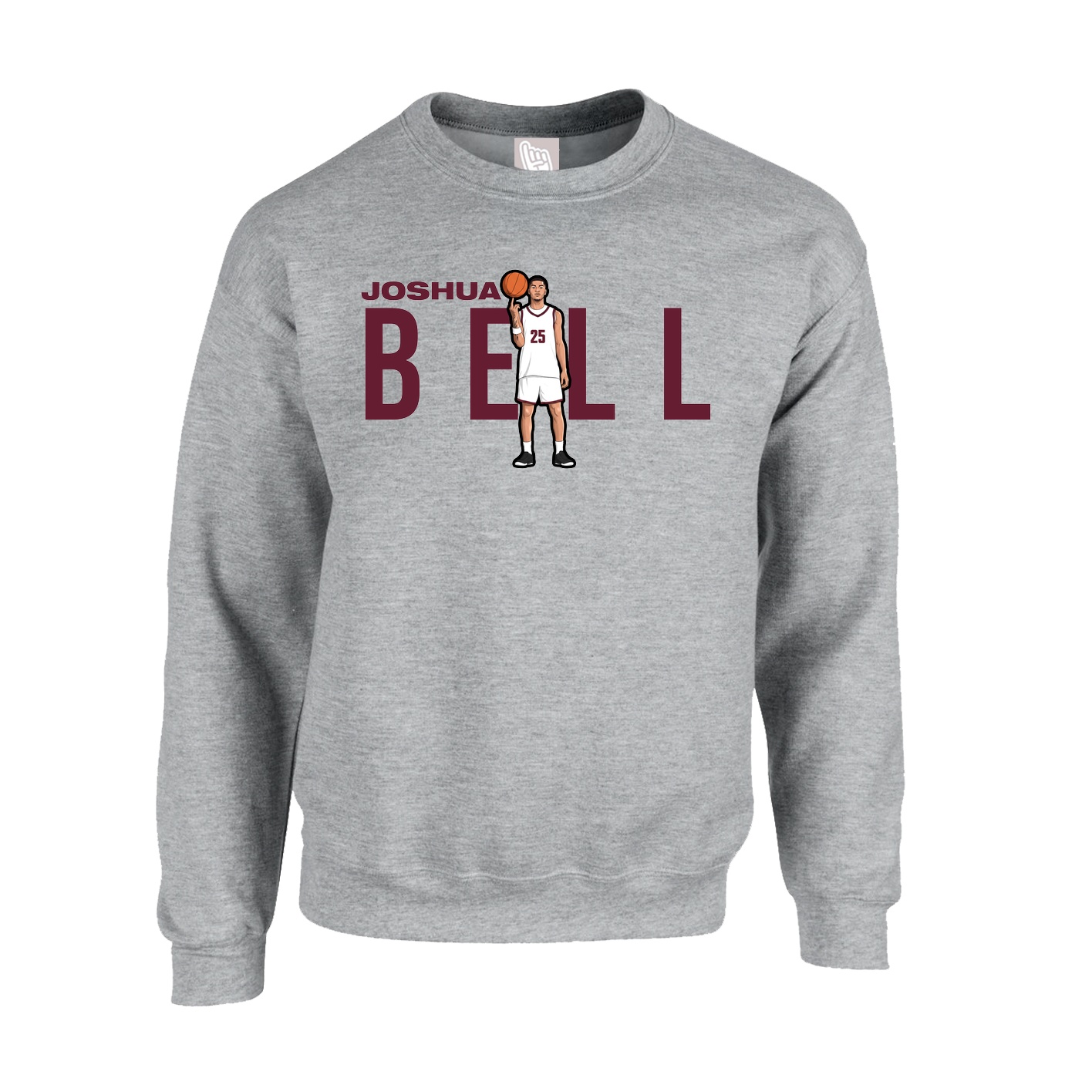 Fleece Crew — Player Name in Grey