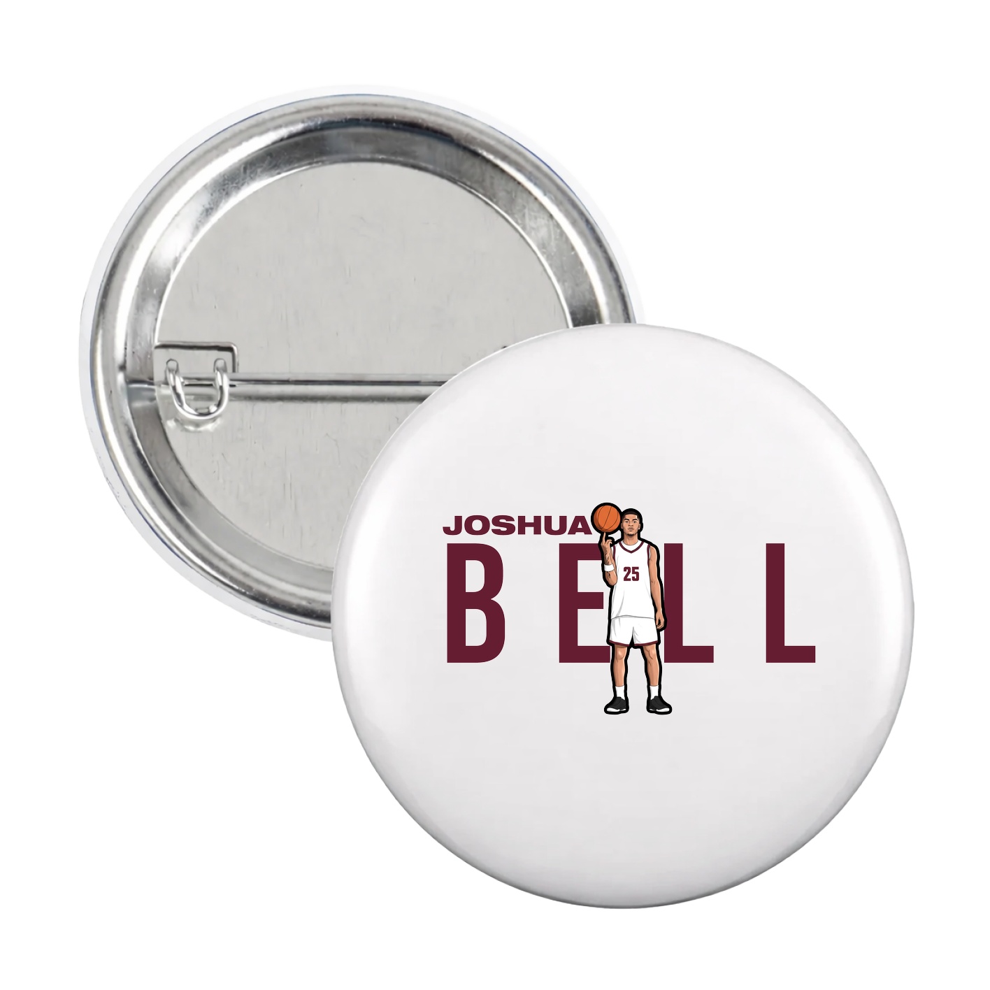 Game Day Button — Player Name in White