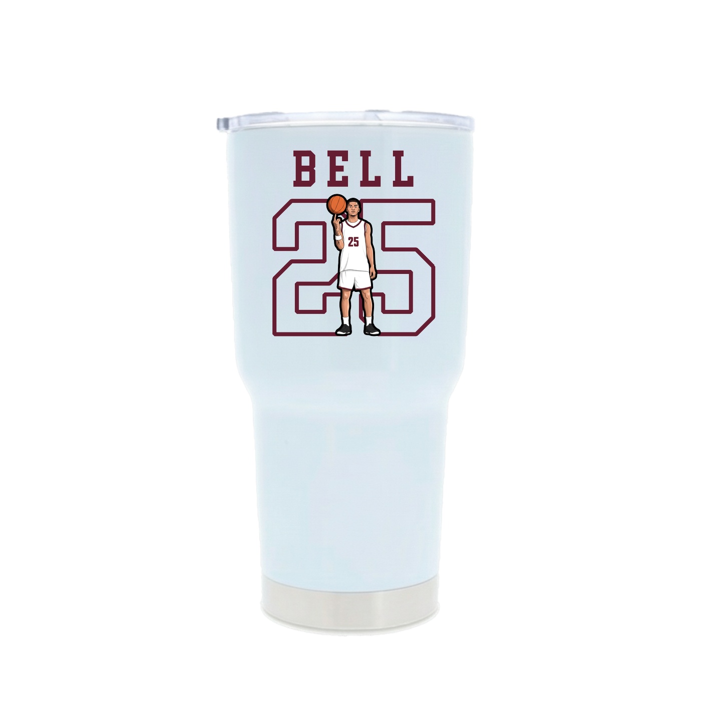 30oz Stainless Steel Tumbler — Shirsey in White