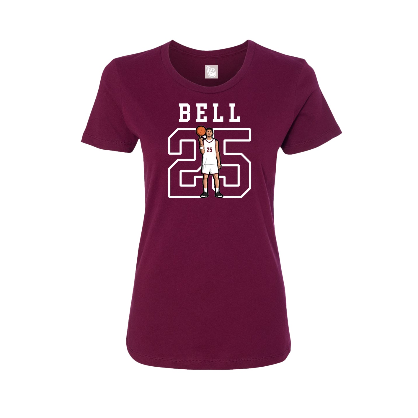 Fitted Women's Tee — Shirsey in Maroon