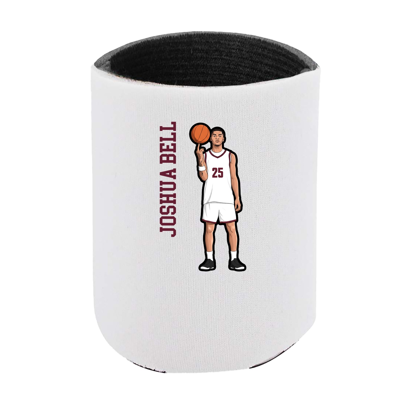 Can Holder — Name Vertical in White