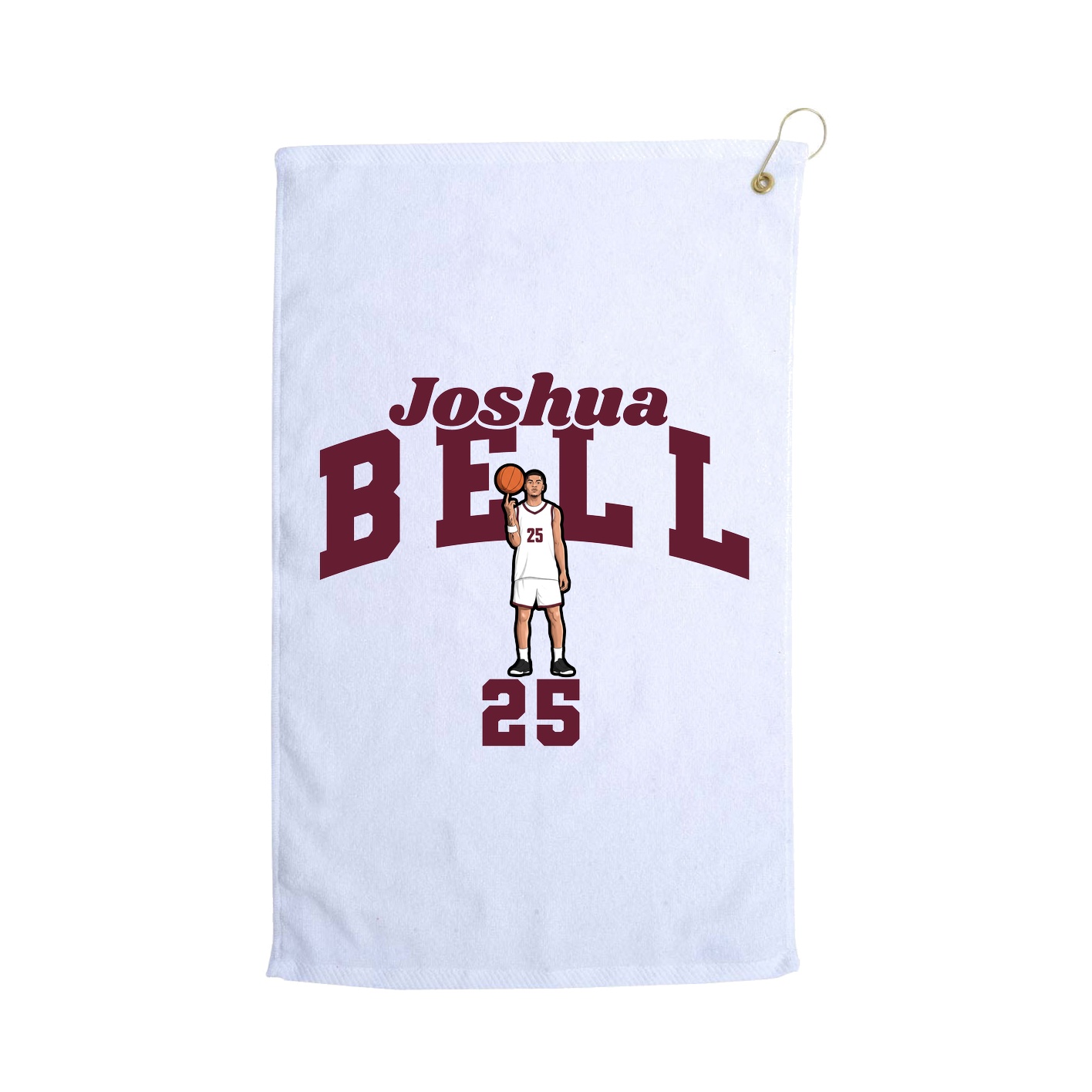 Golf Towel — Signature Arch in White