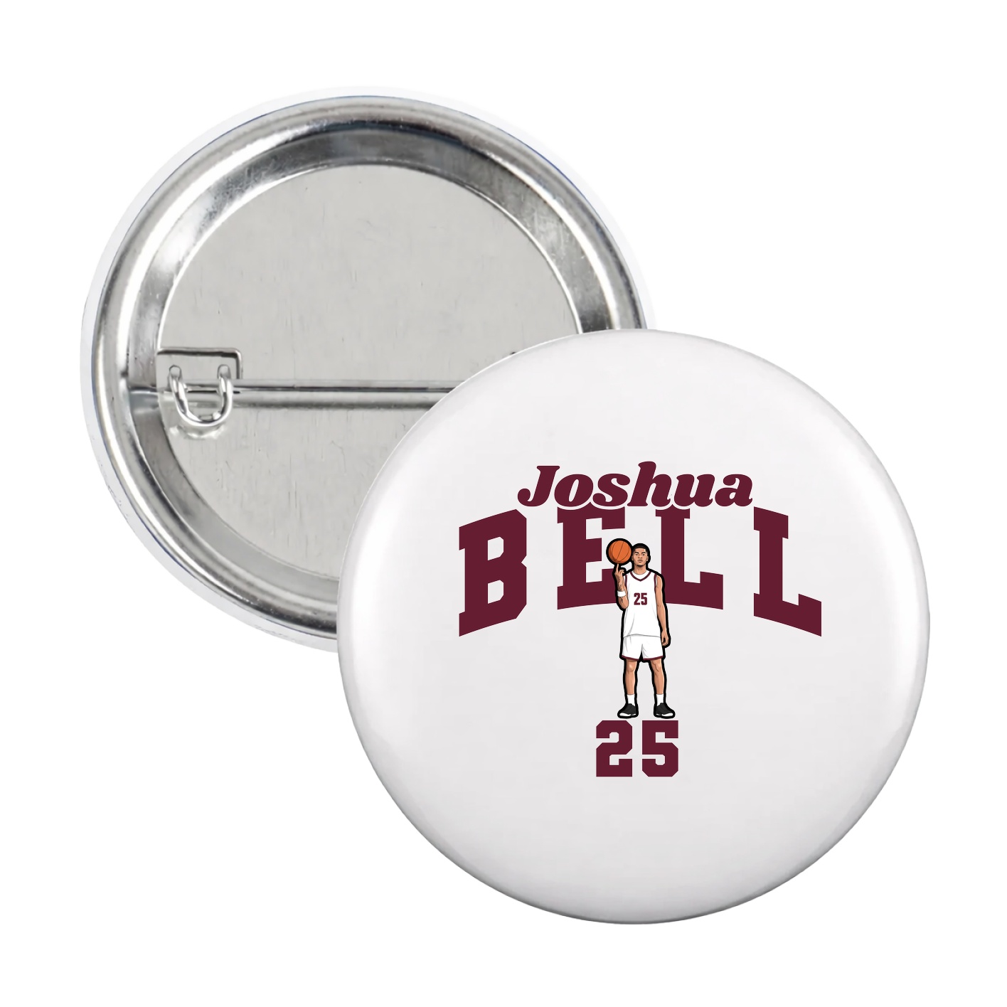 Game Day Button — Signature Arch in White