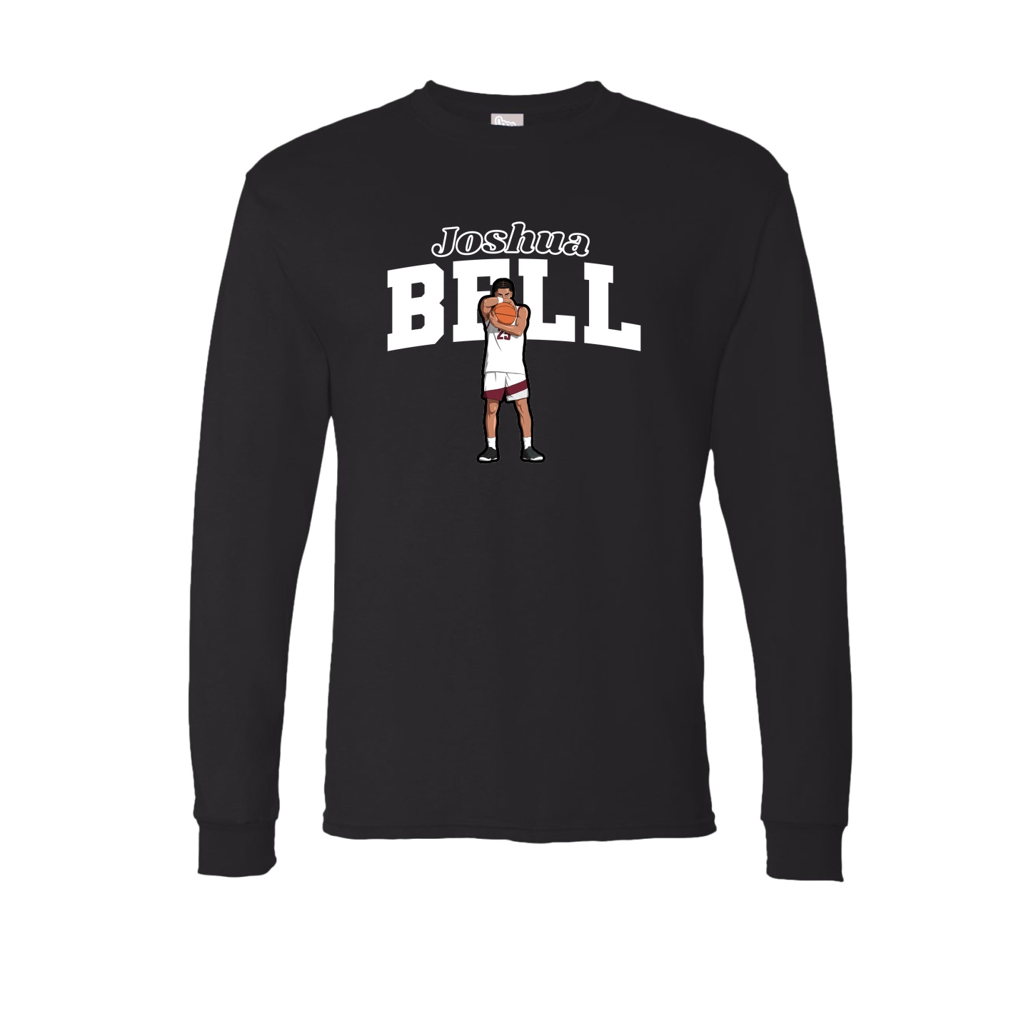 Long Sleeve Tee — Name Arch in Black