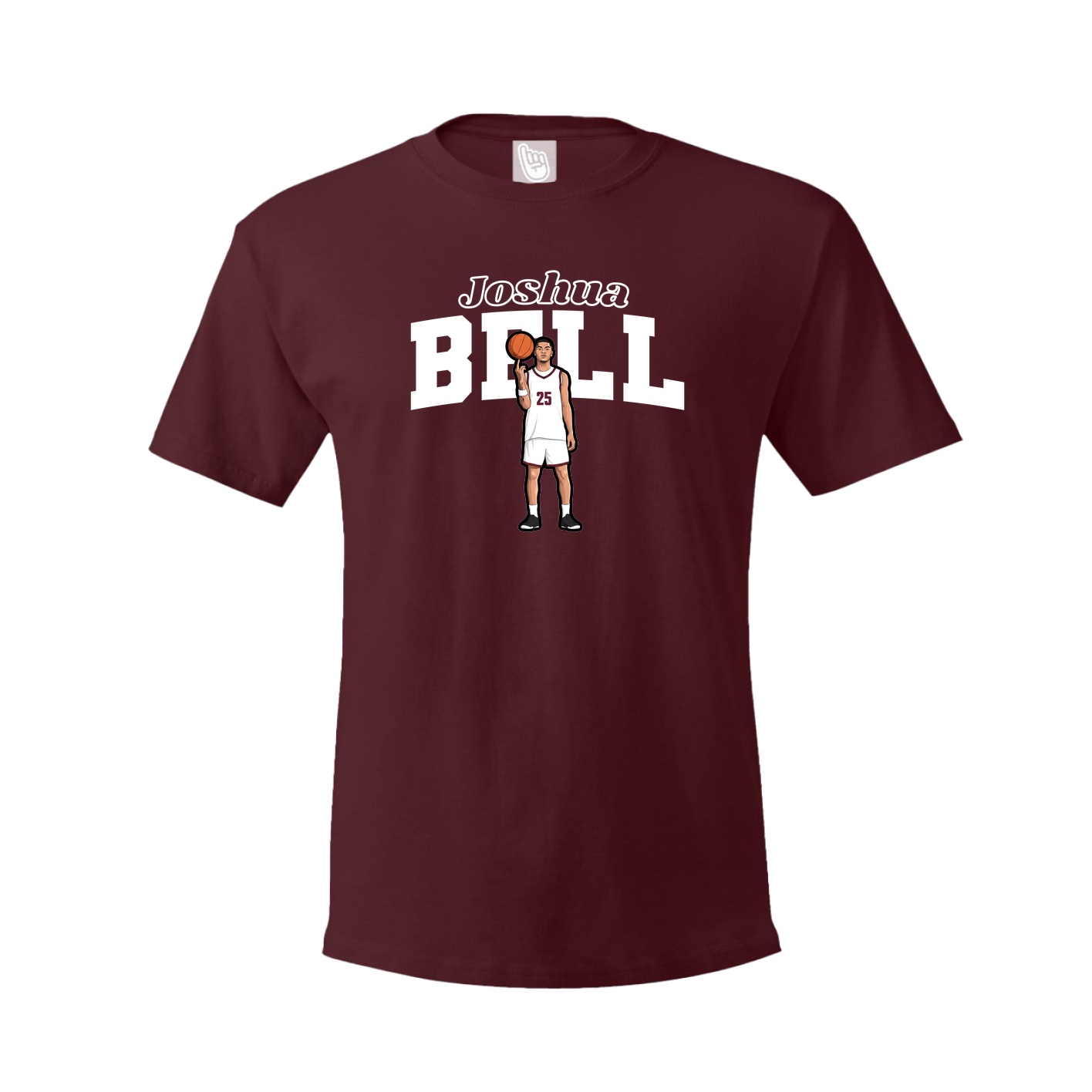 Youth Tee — Name Arch in Maroon