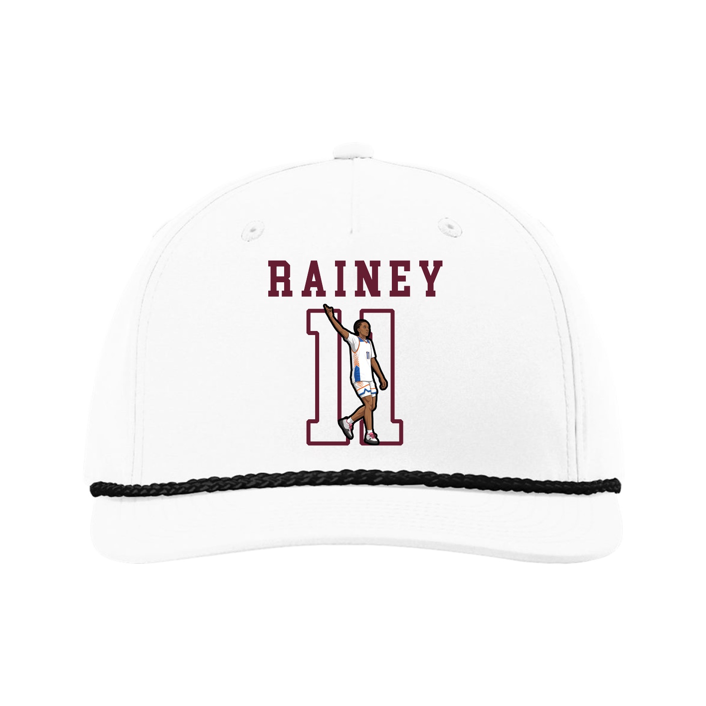 Five-Panel Classic Rope Cap — Shirsey in White