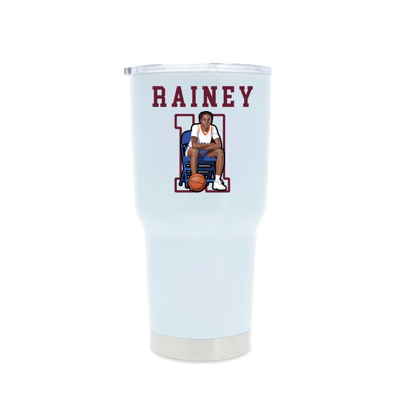 30oz Stainless Steel Tumbler — Shirsey in White