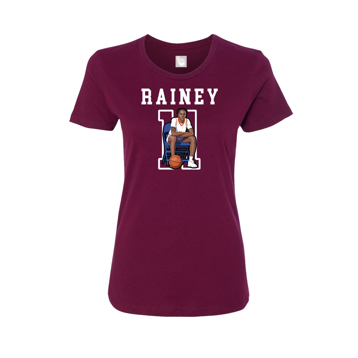 Fitted Women's Tee — Shirsey in Maroon