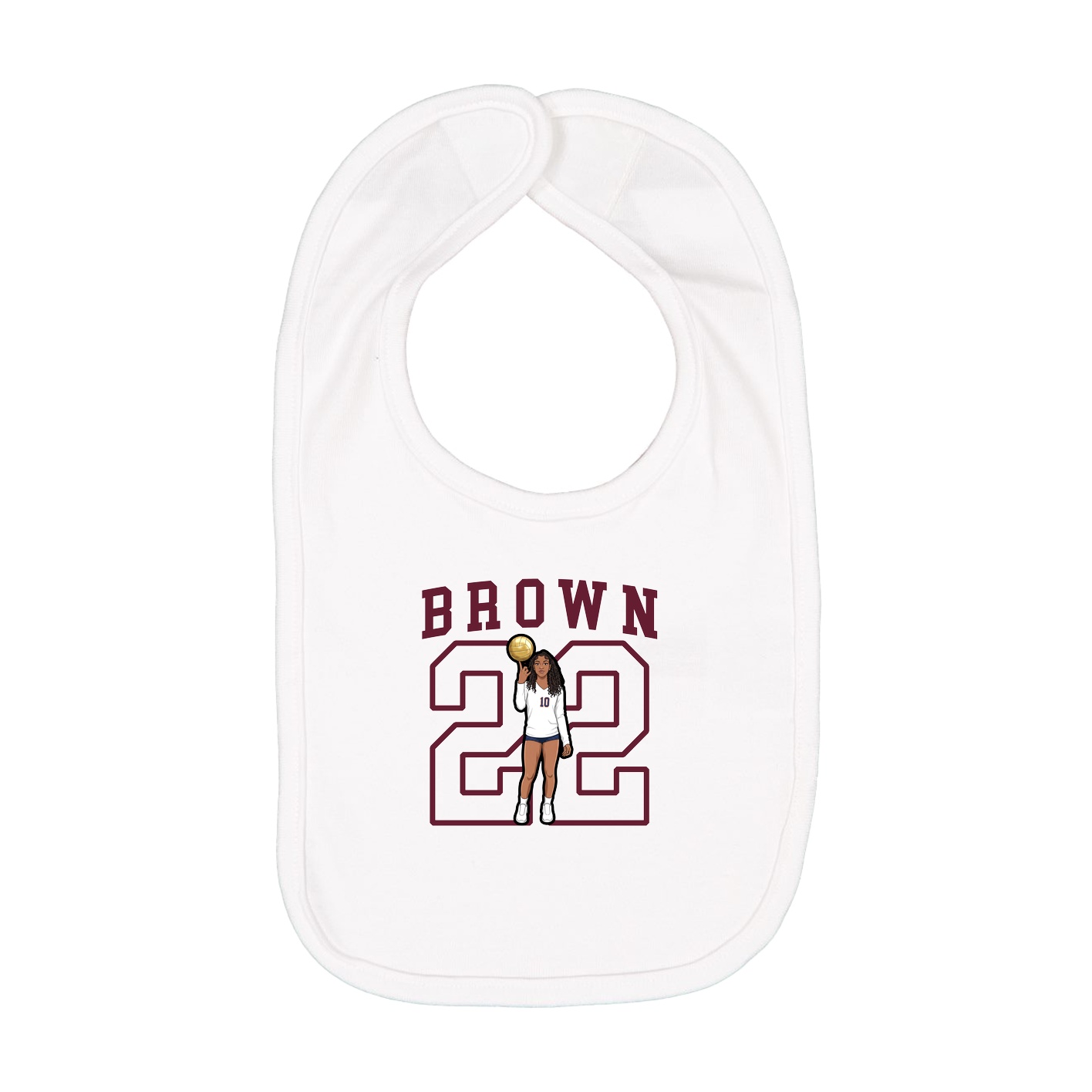 Infant Bib — Shirsey in White