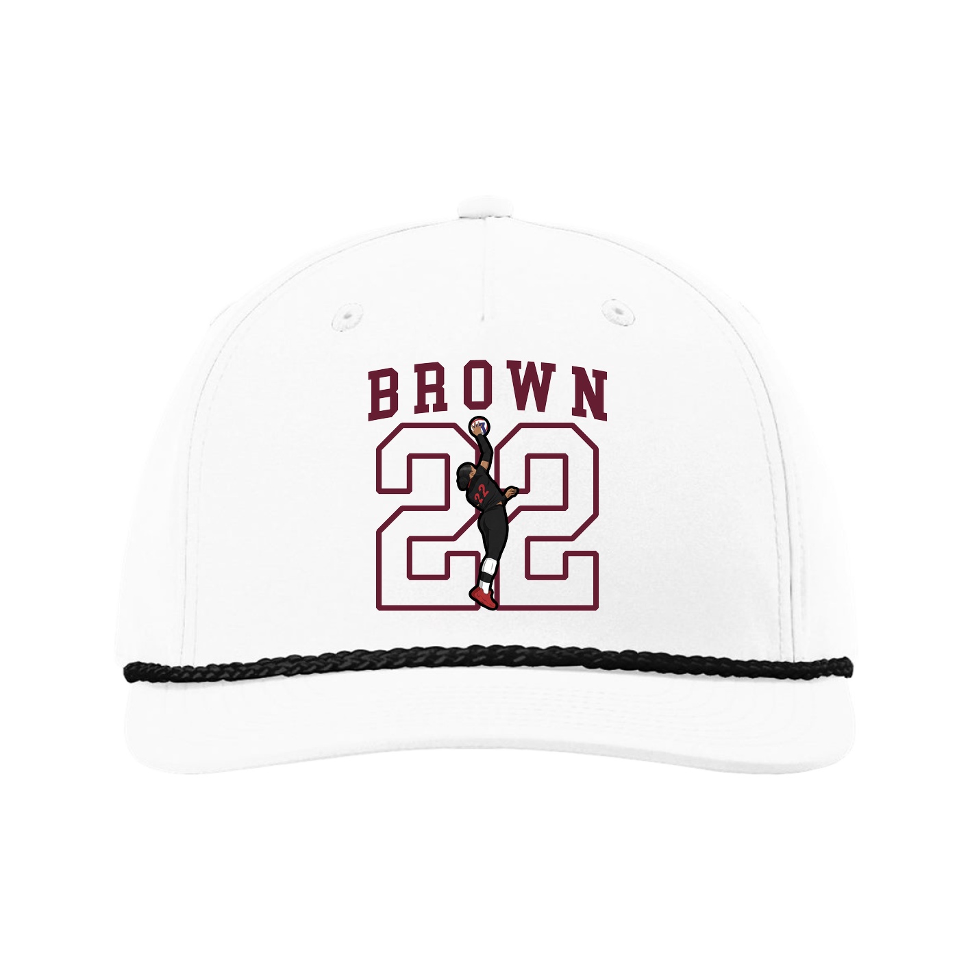 Five-Panel Classic Rope Cap — Shirsey in White