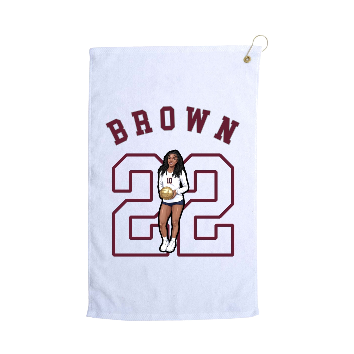 Golf Towel — Shirsey Arch in White