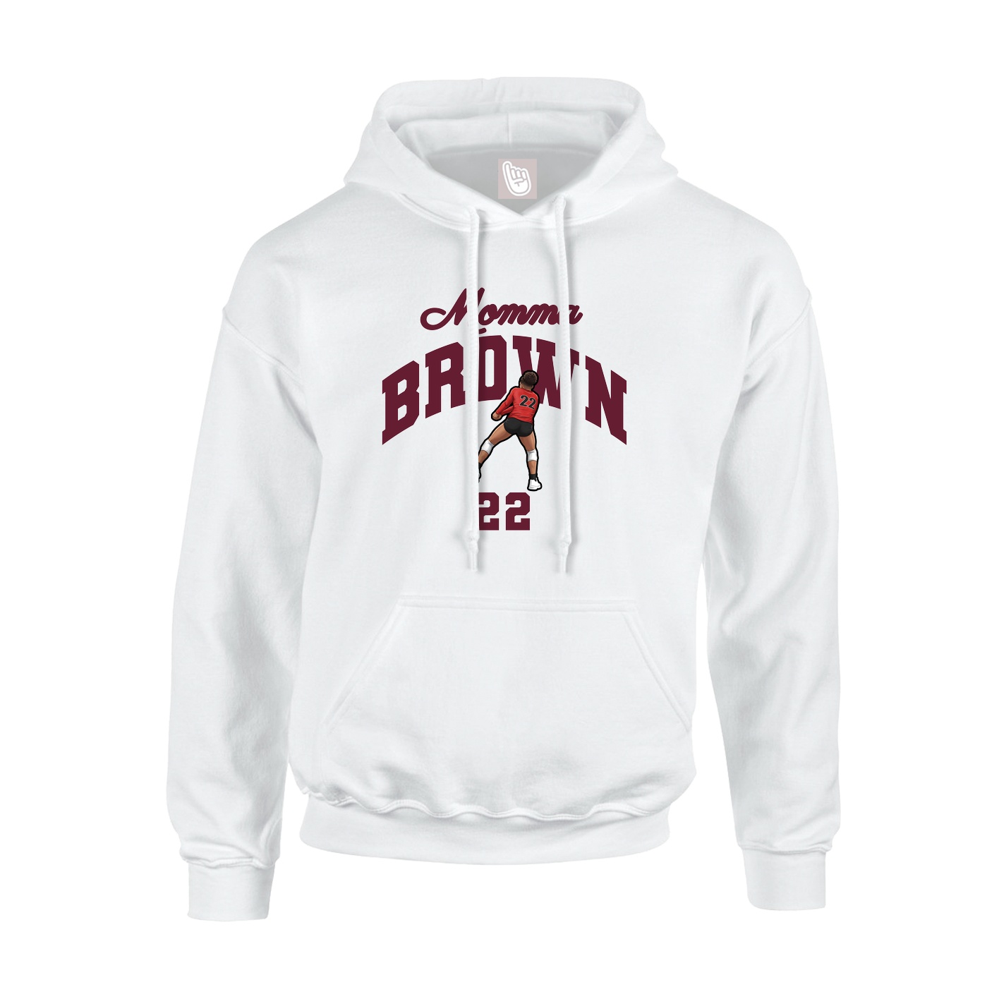 Youth Hoodie — Mothers Day Arch in White