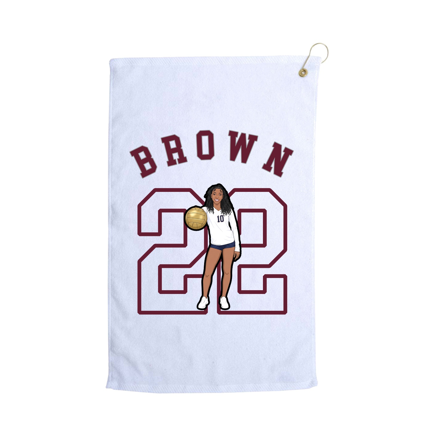 Golf Towel — Shirsey Arch in White