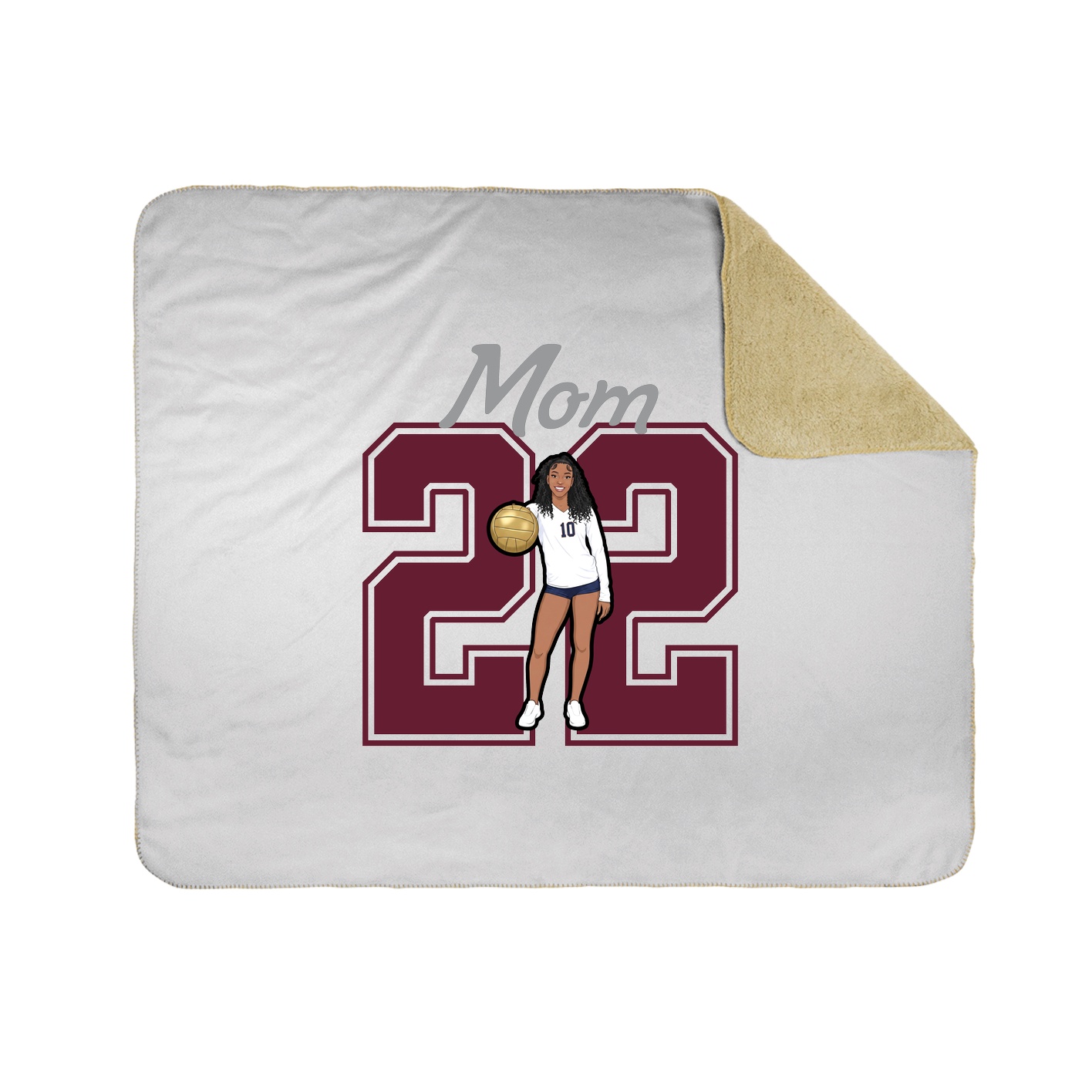 Throw Blanket — Mothers Day Shirsey in White