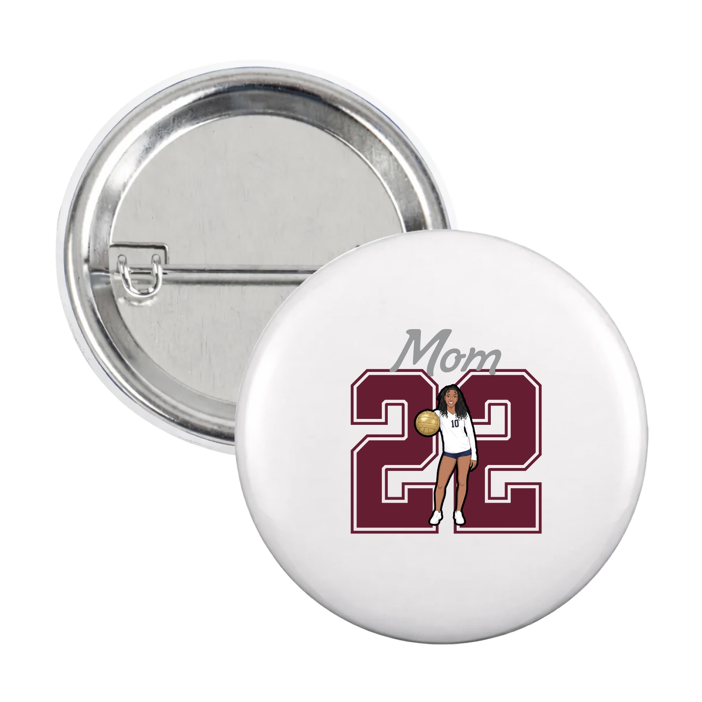 Game Day Button — Mothers Day Shirsey in White
