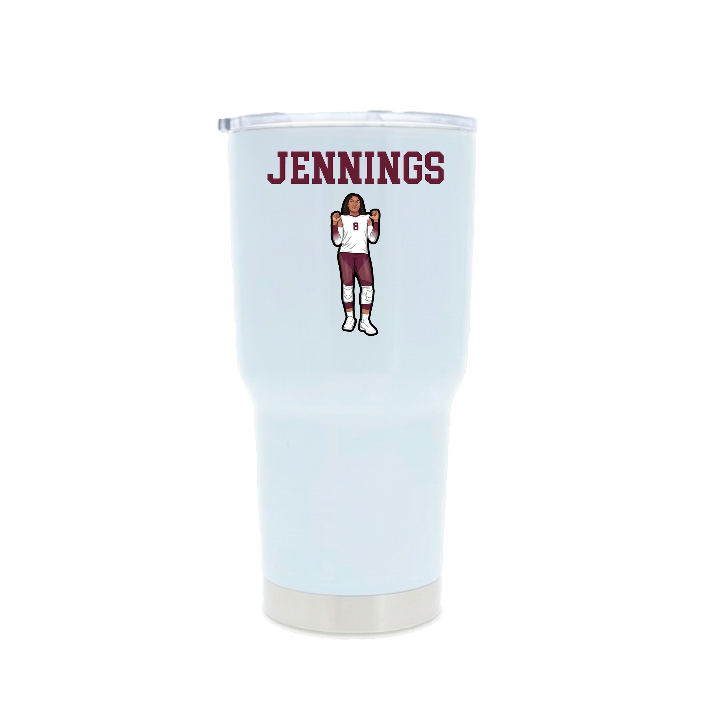 30oz Stainless Steel Tumbler — Shirsey in White