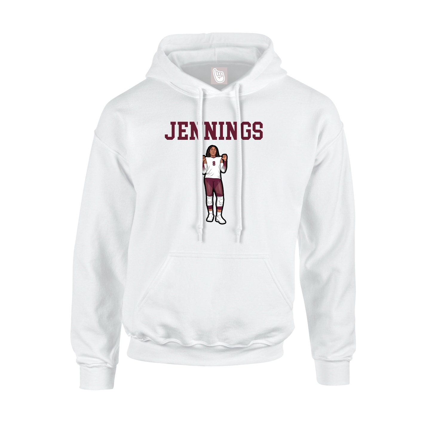 Hoodie — Shirsey in White