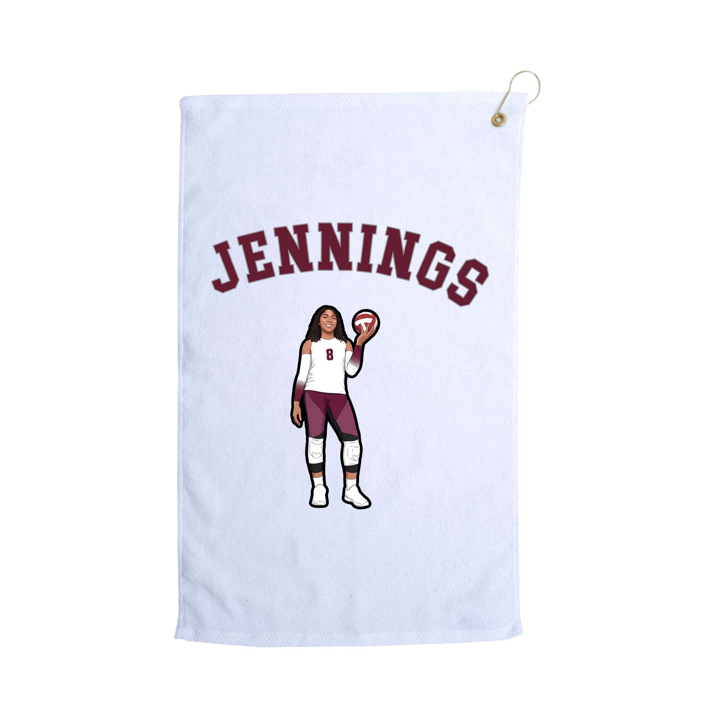 Golf Towel — Shirsey Arch in White