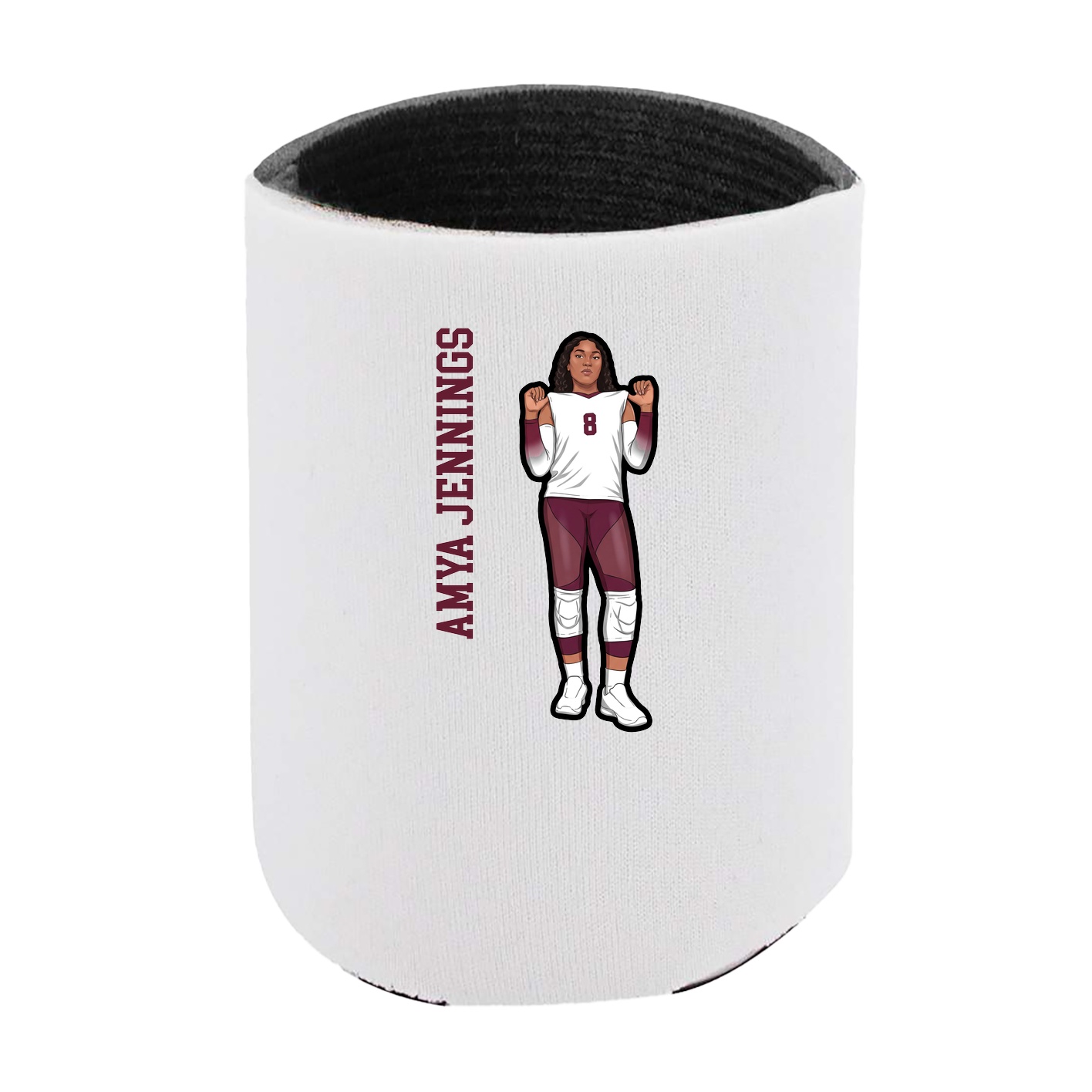 Can Holder — Name Vertical in White