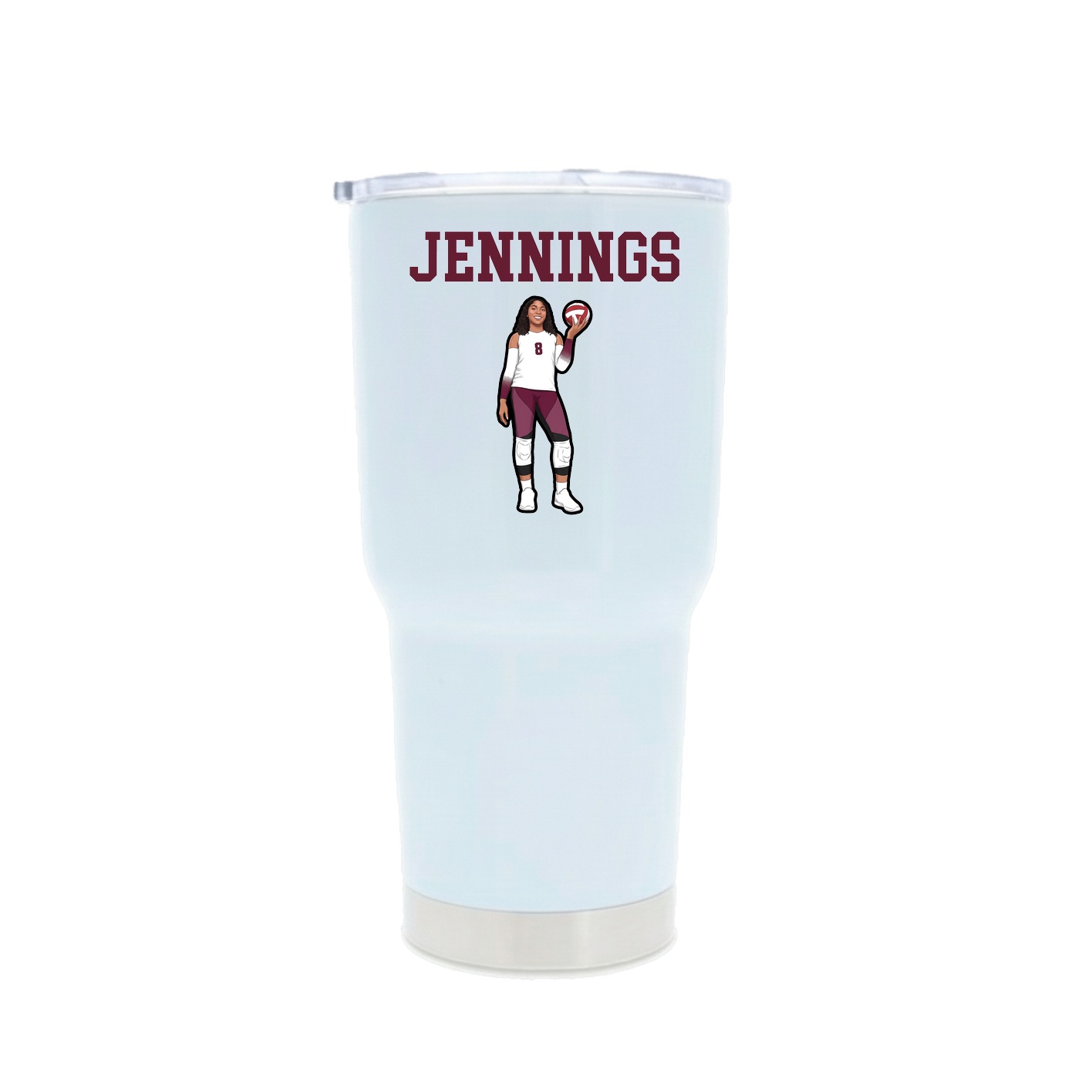 30oz Stainless Steel Tumbler — Shirsey in White