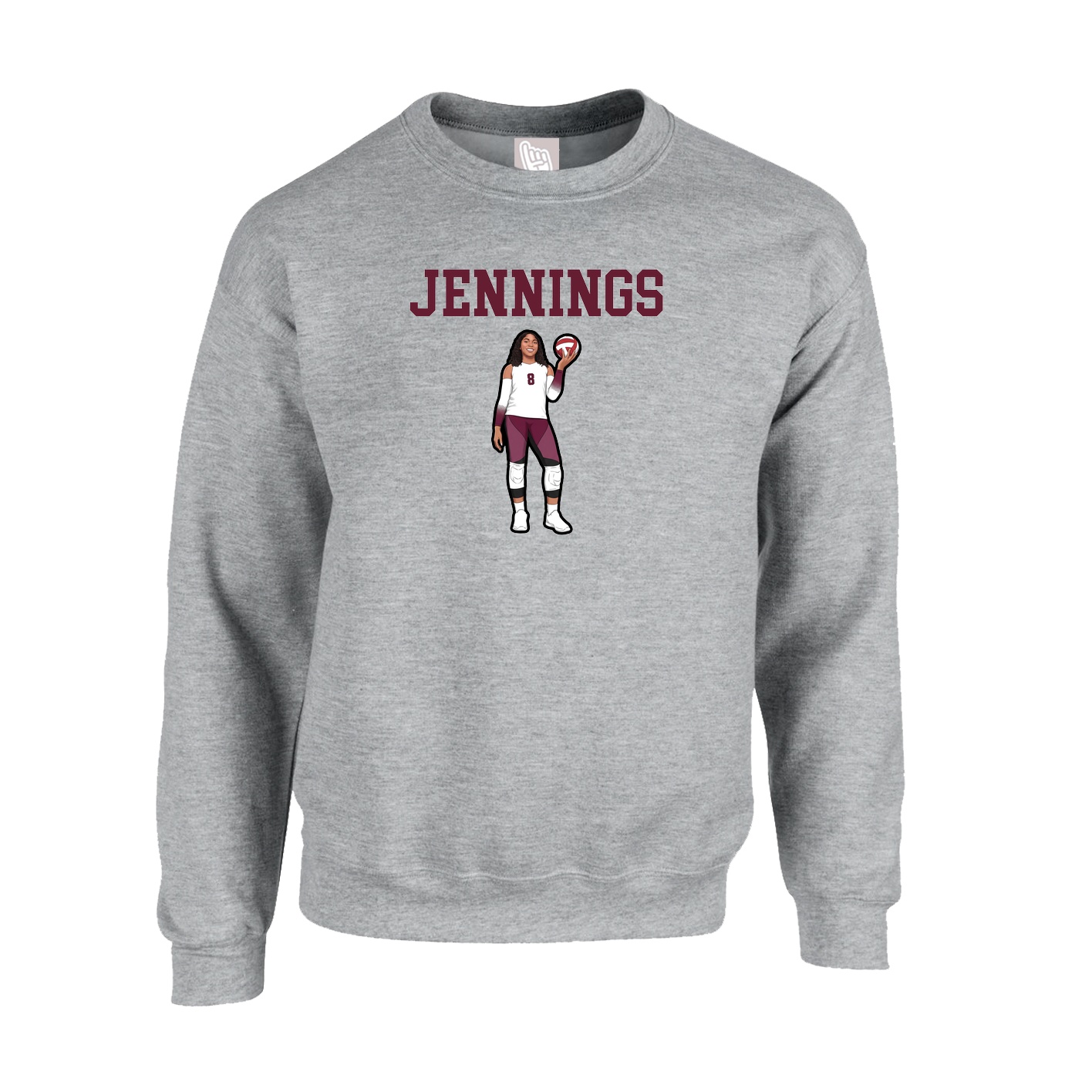 Fleece Crew — Shirsey in Grey