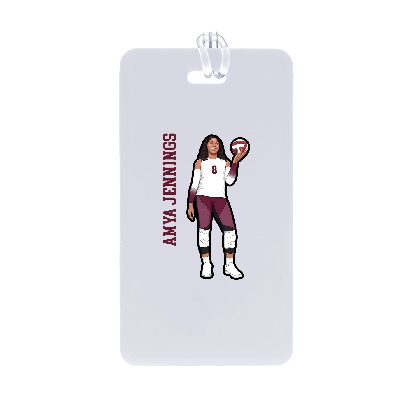 Bag Tag — Name Vertical in Classic
