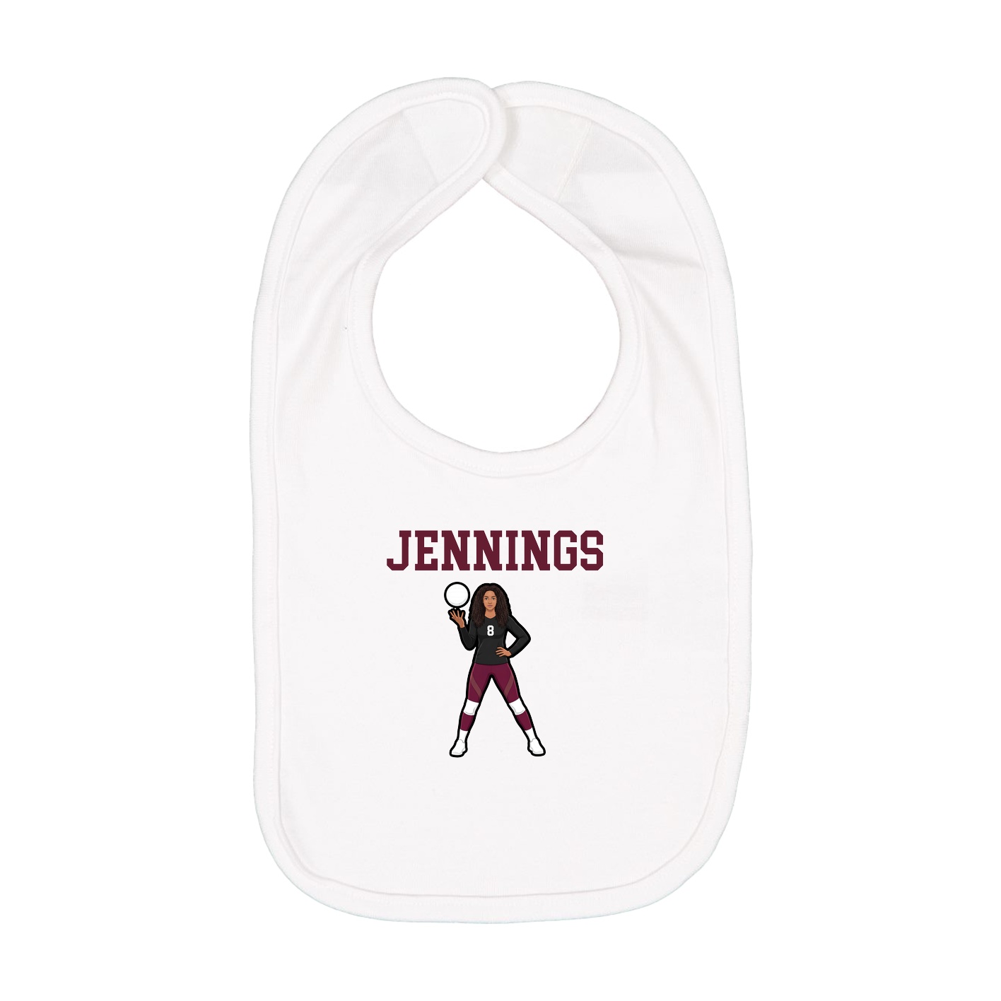 Infant Bib — Shirsey in White