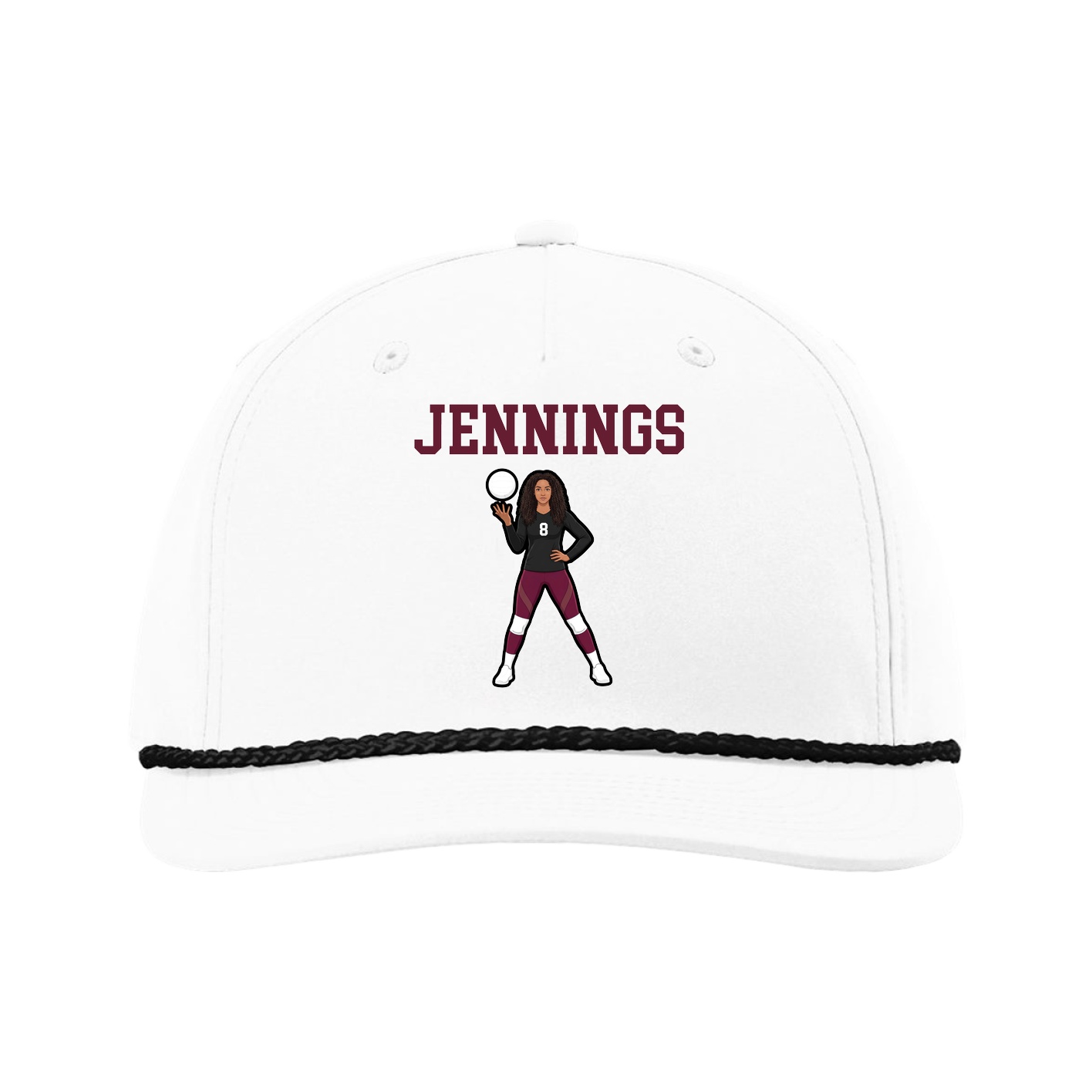 Five-Panel Classic Rope Cap — Shirsey in White