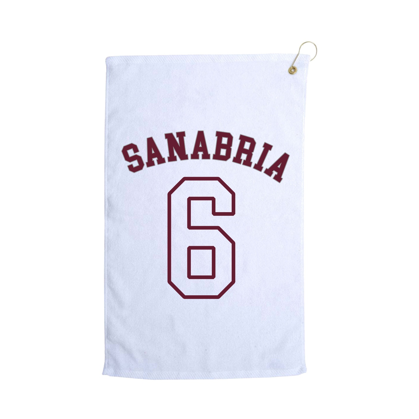 Golf Towel — Shirsey Arch in White