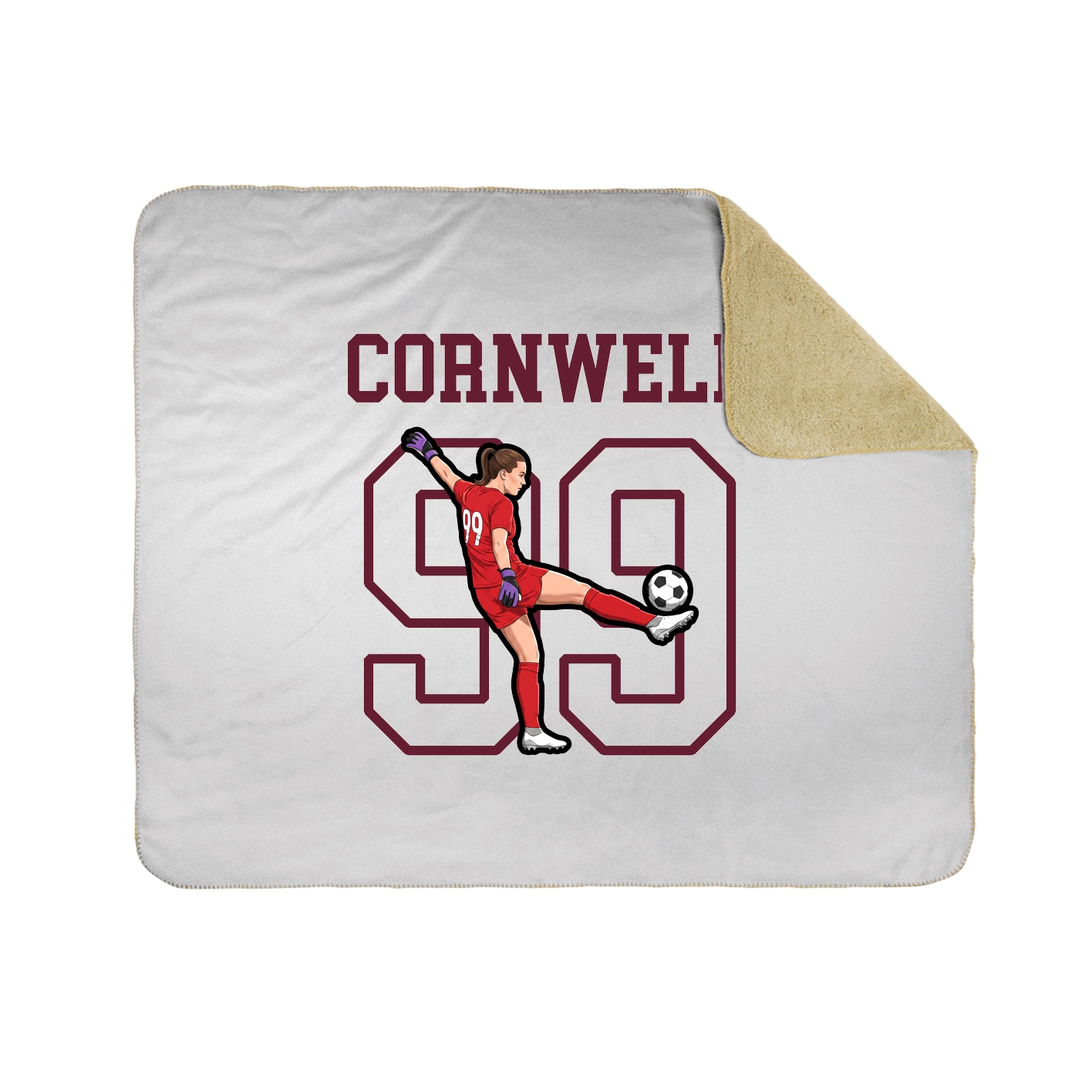 Throw Blanket — Shirsey in White