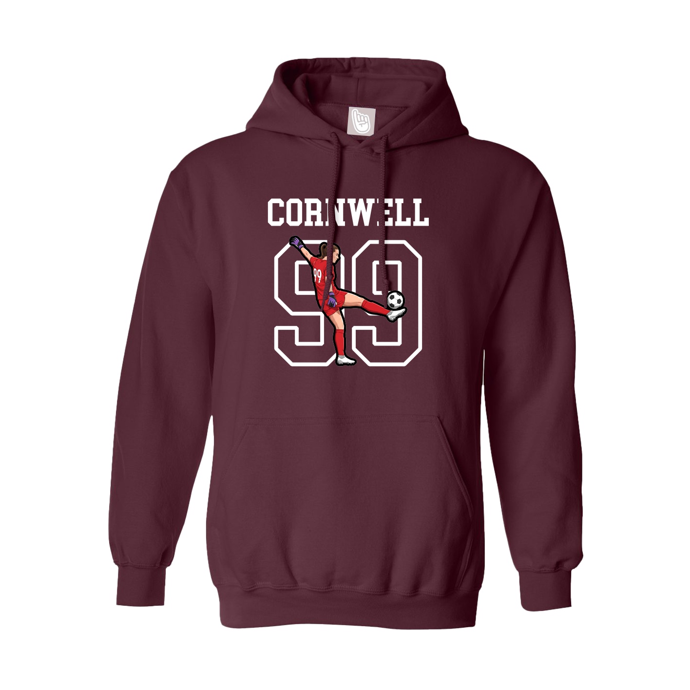 Hoodie — Shirsey in Maroon