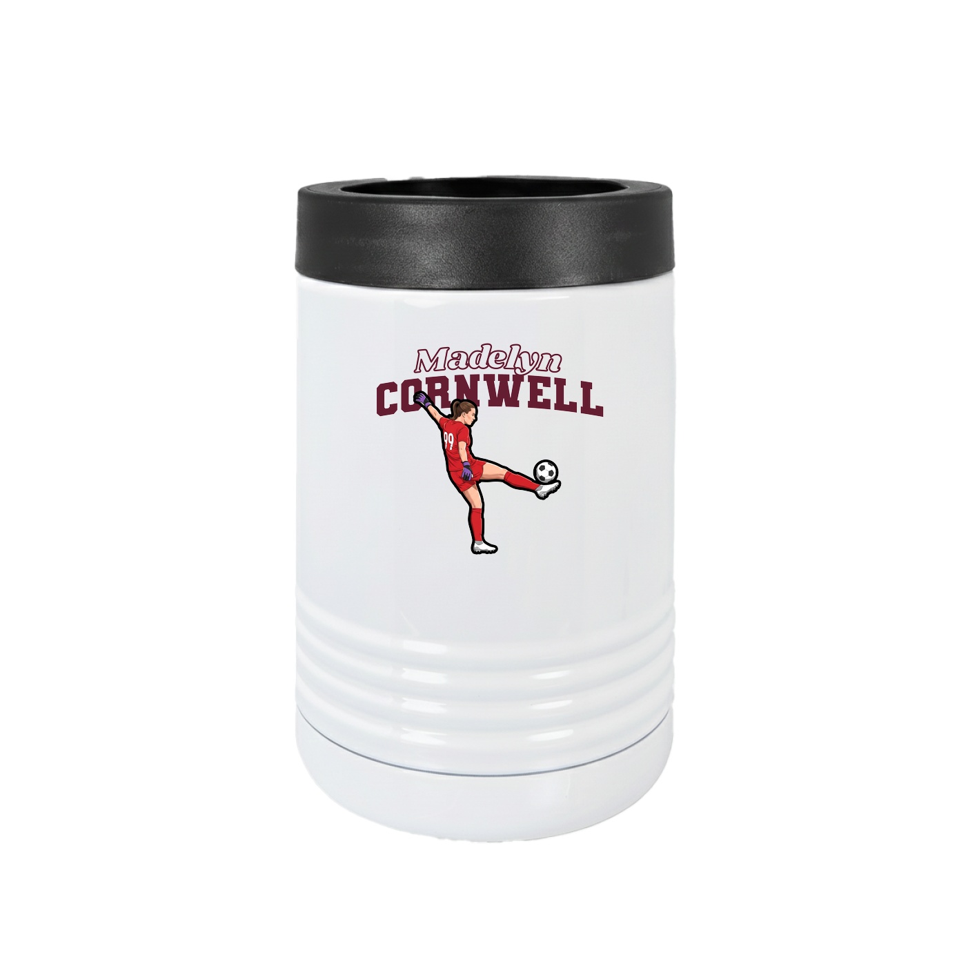 Beverage Holder — Name Arch in White