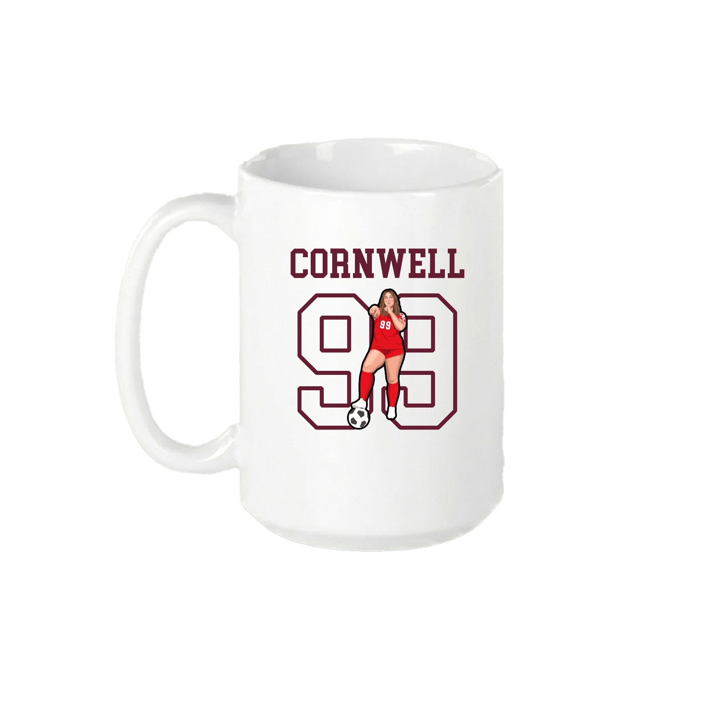 15oz Coffee Mug — Shirsey in White