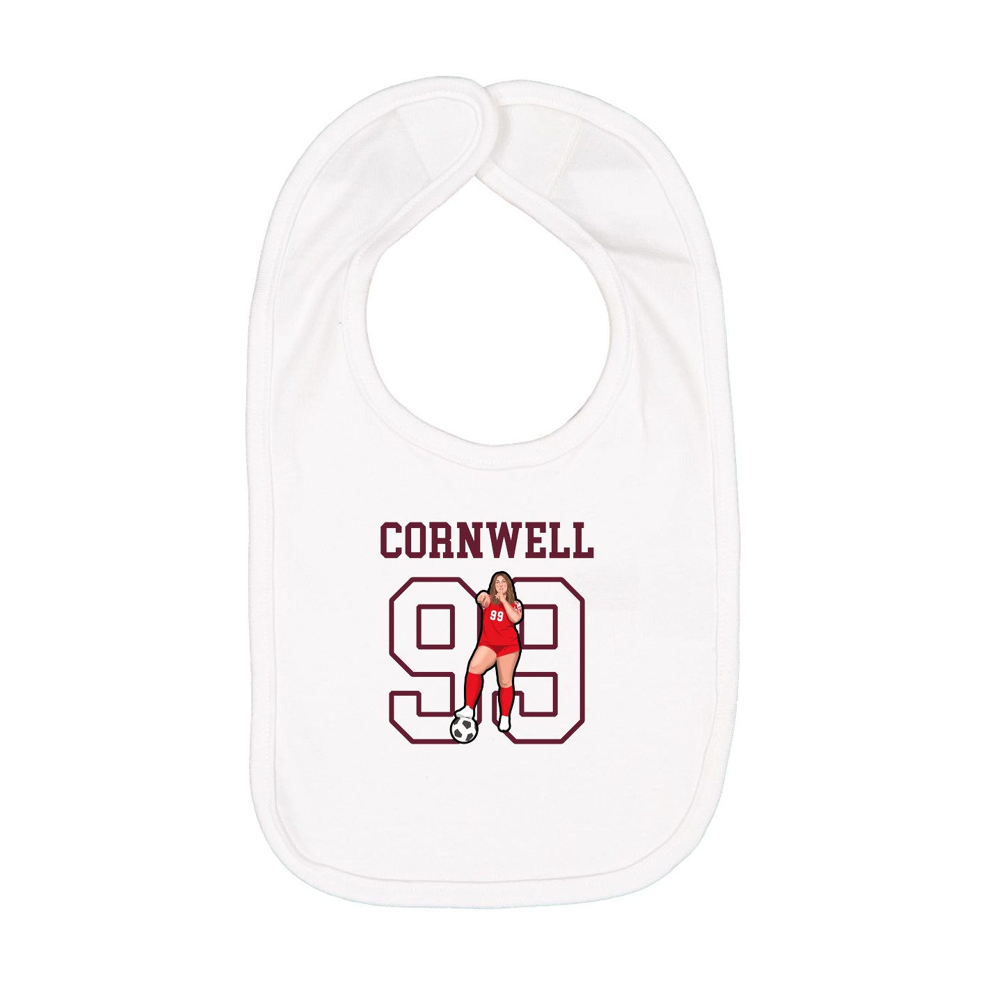 Infant Bib — Shirsey in White