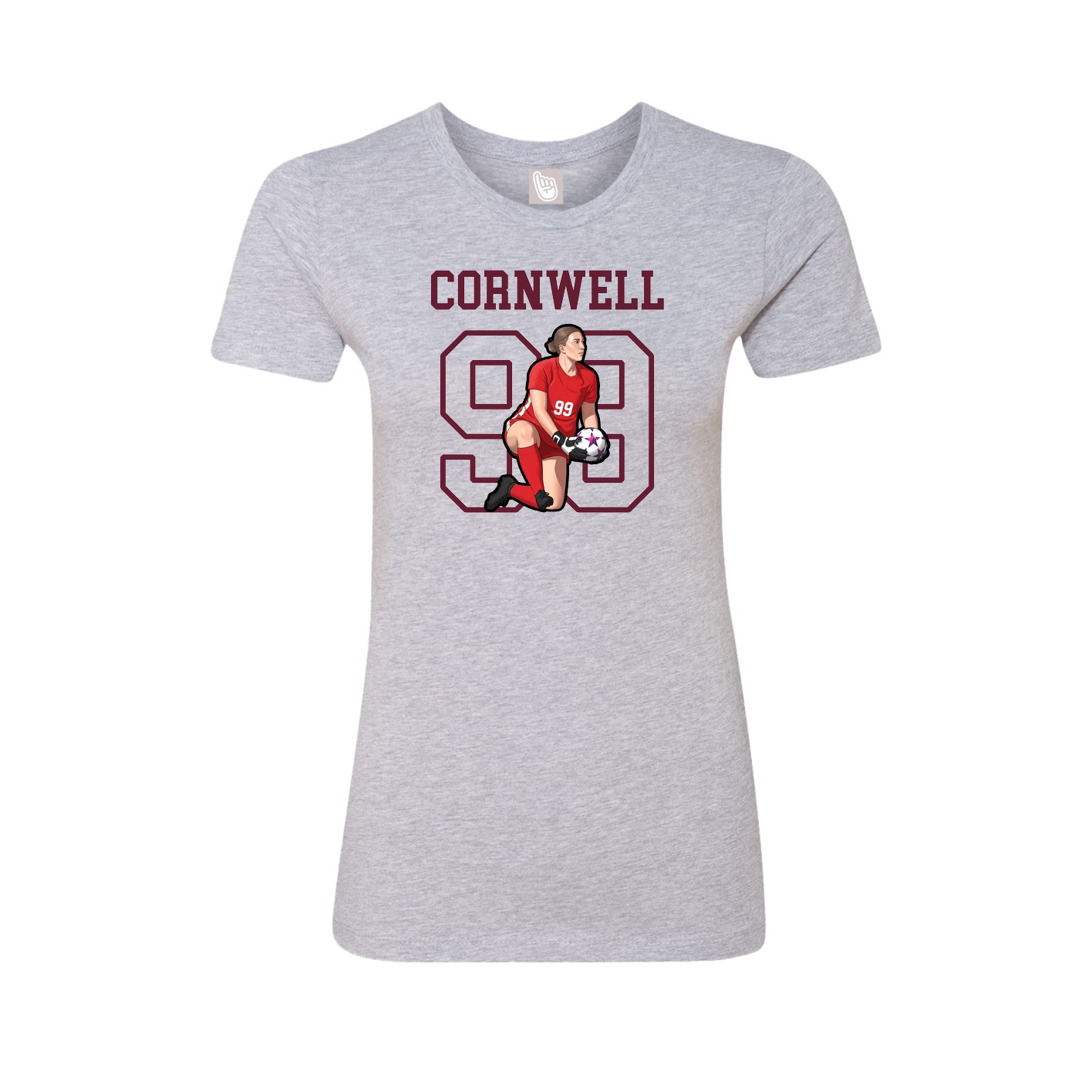 Fitted Women's Tee — Shirsey in Grey
